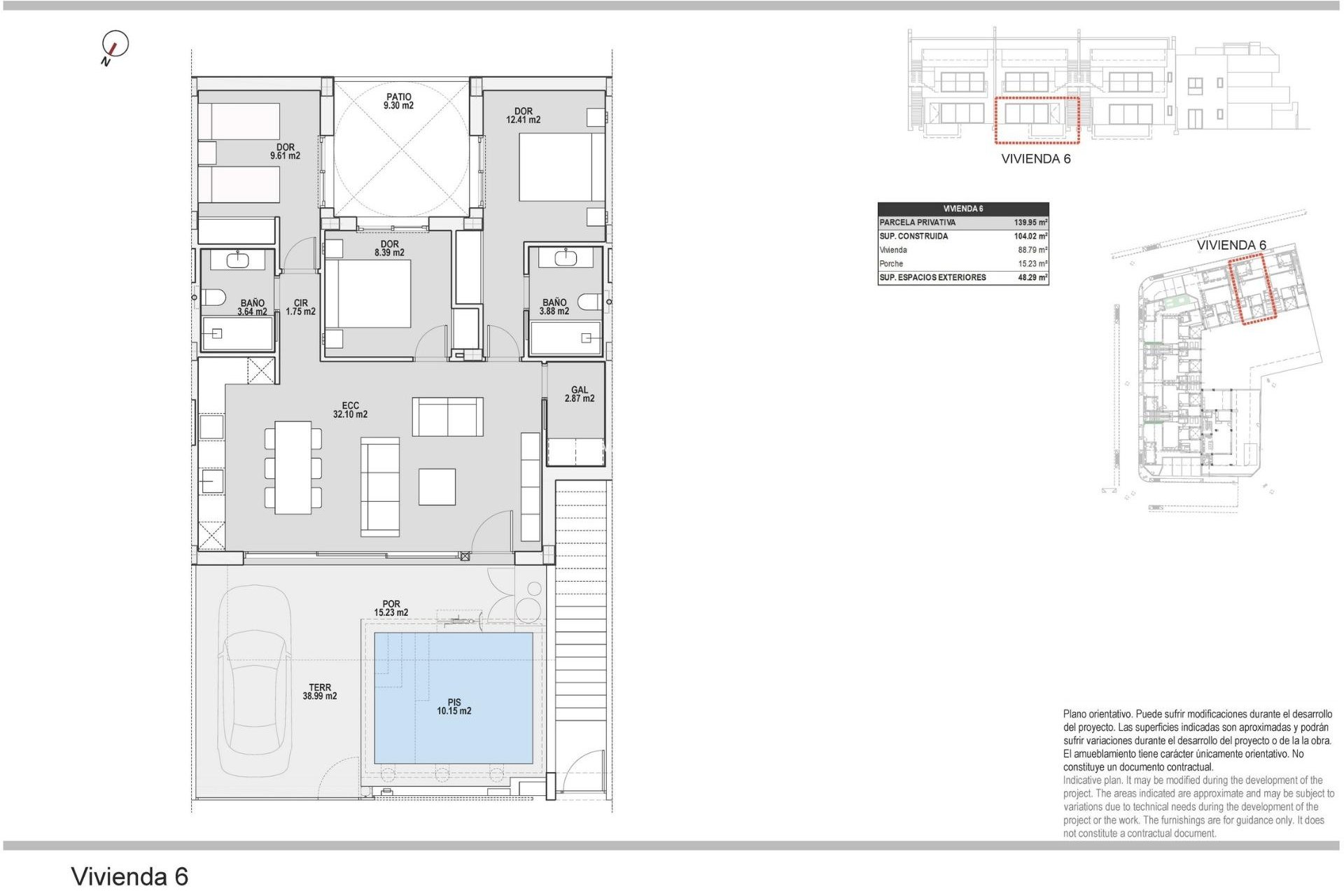 Nybyggnation - Bungalow -
Pilar de la Horadada - pueblo