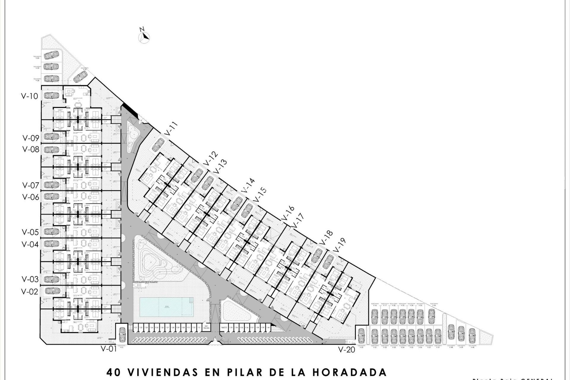 Nybyggnation - Bungalow -
Pilar de la Horadada - pueblo