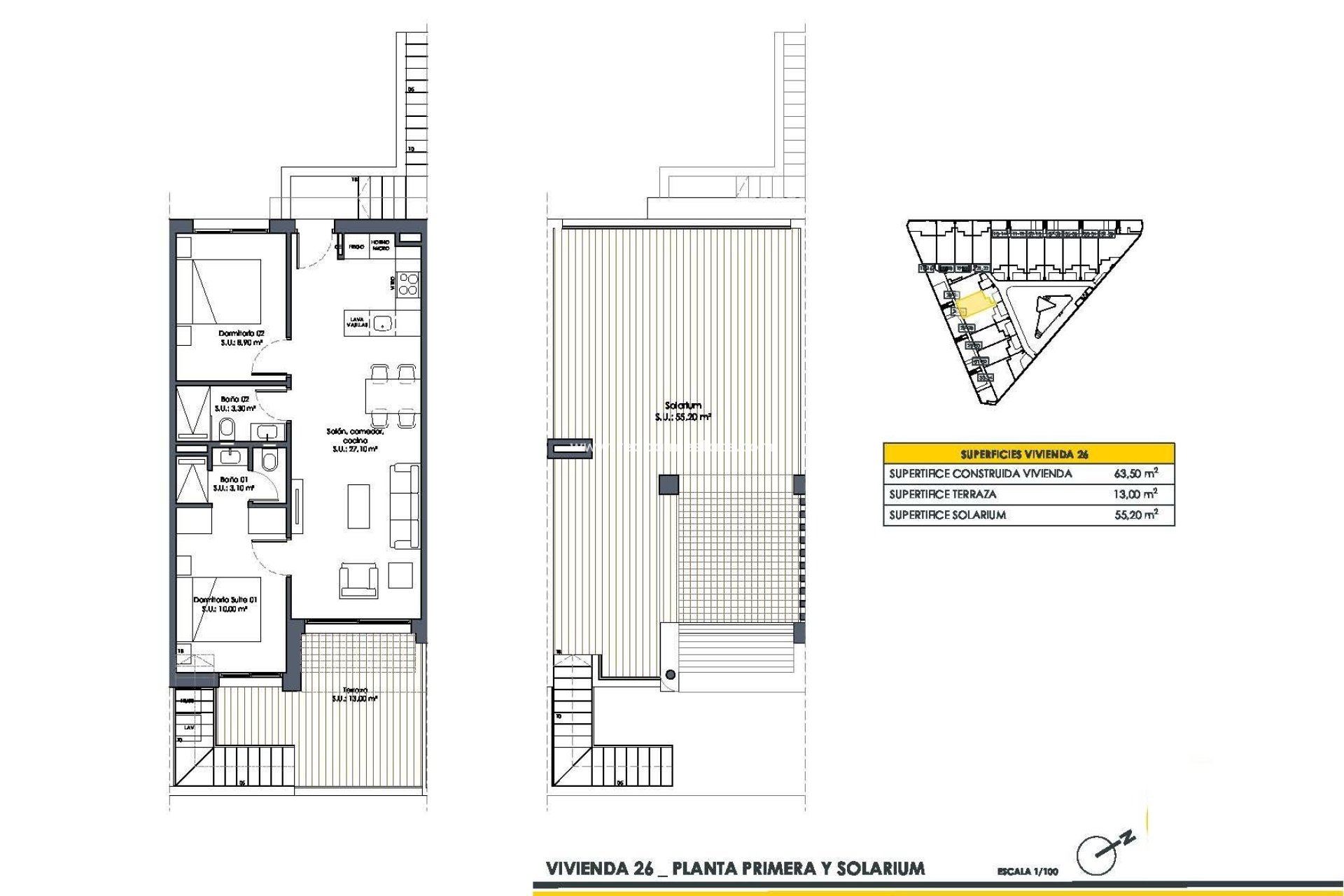 Nybyggnation - Bungalow -
San Fulgencio - Pueblo