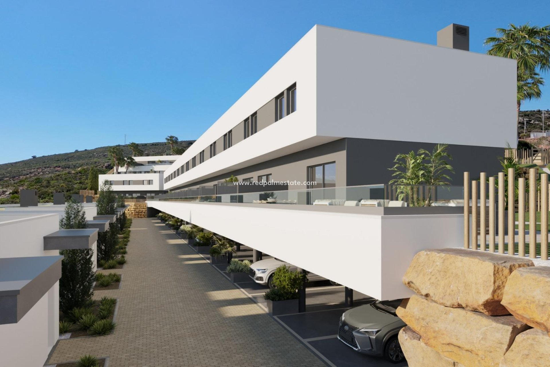 Nybyggnation - Radhus -
Manilva - Urb. Bahia de las Rocas