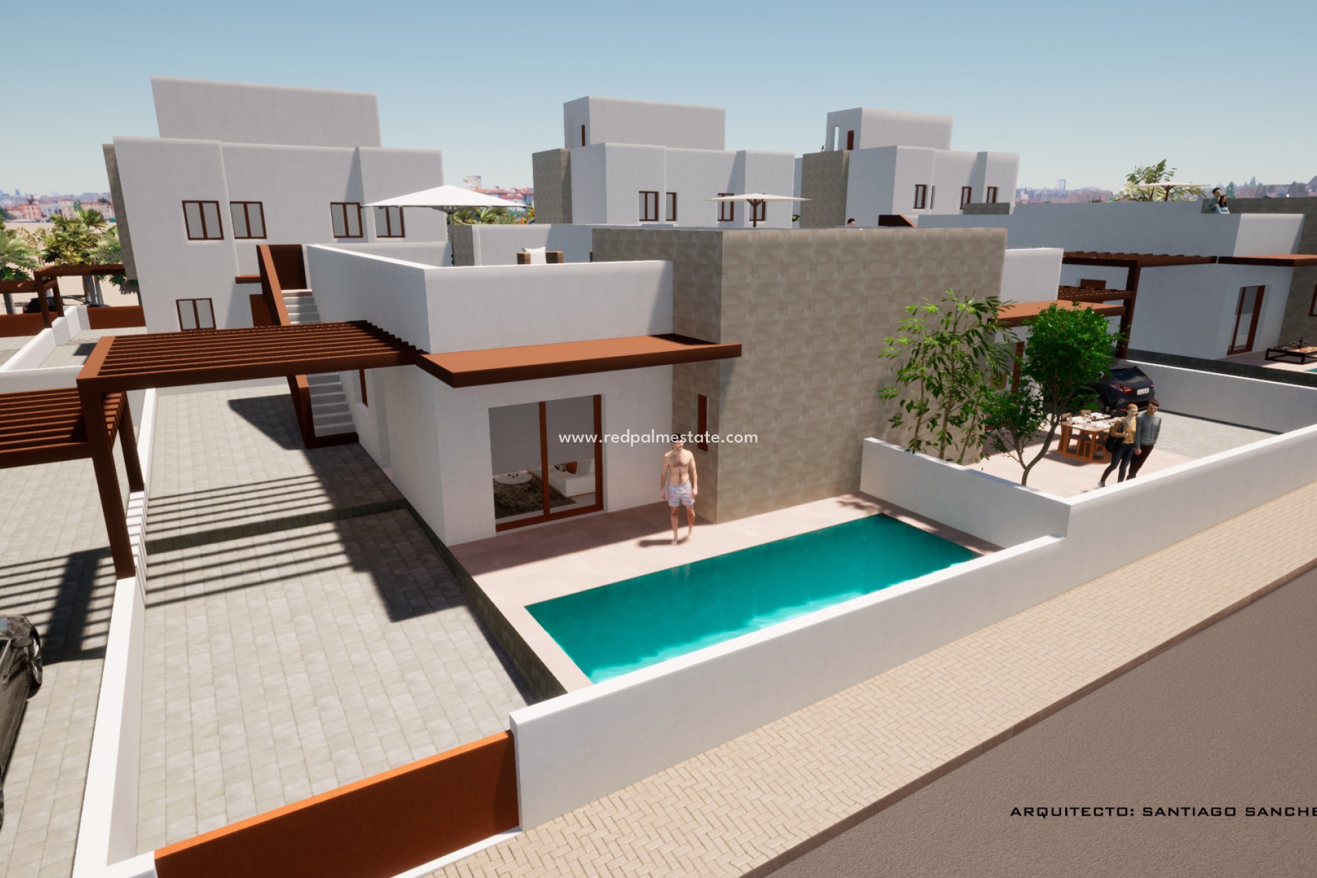 Nybyggnation - Radhus -
Mazarron - Mazarrón