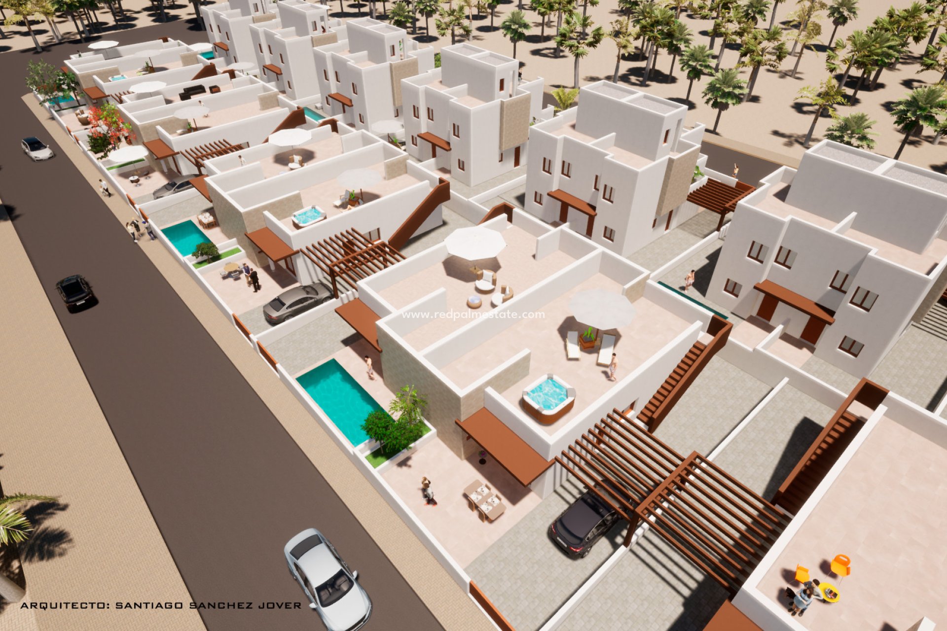 Nybyggnation - Radhus -
Mazarron - Mazarrón