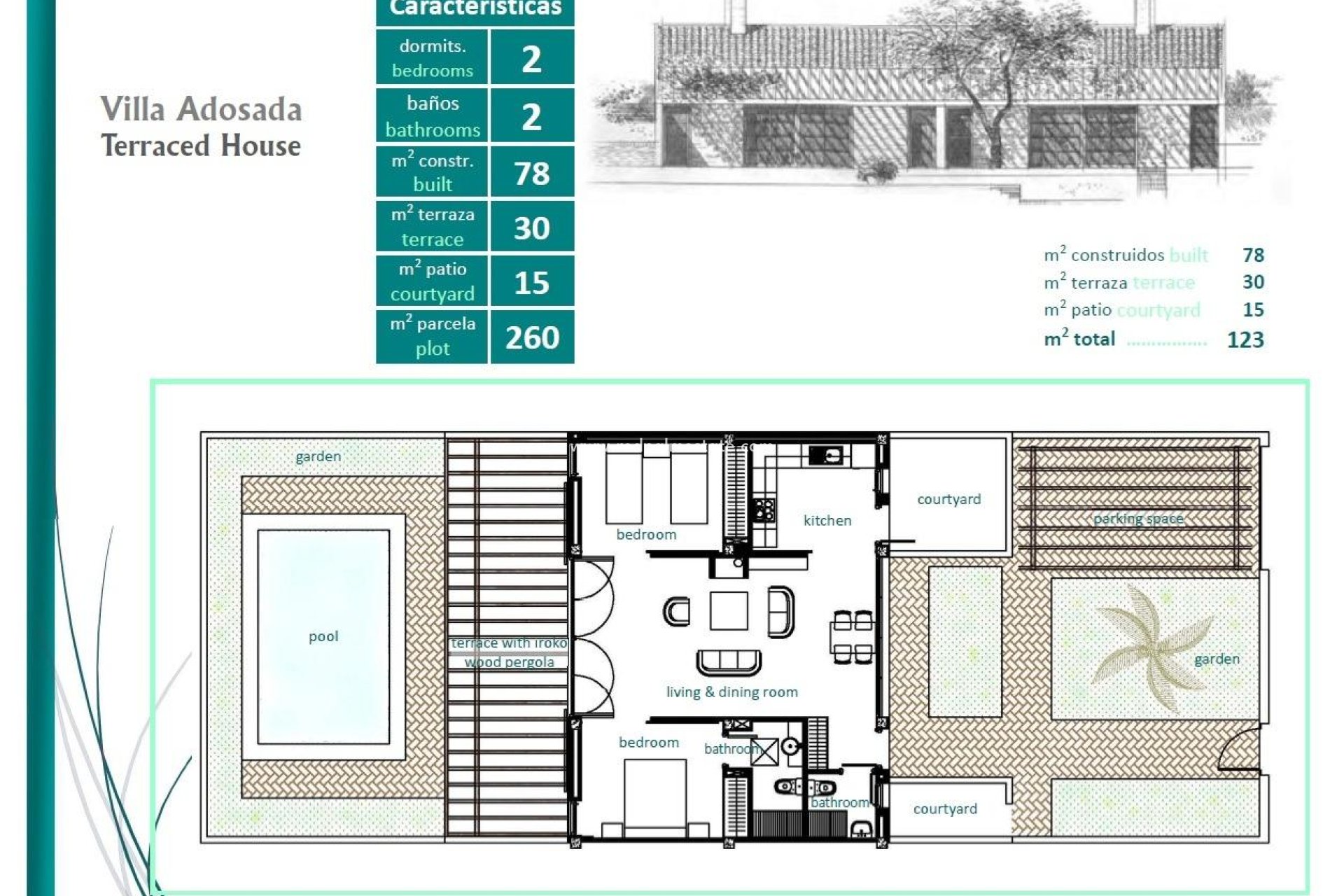 Nybyggnation - Radhus -
Sucina - Peraleja Golf