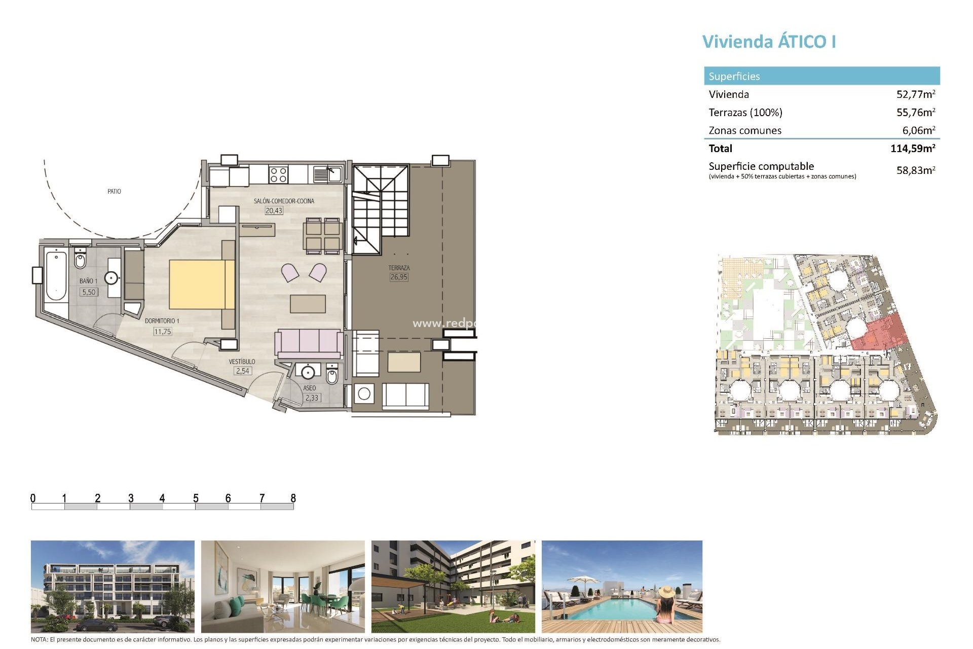 Nybyggnation - Takvåning -
Alicante - La Florida