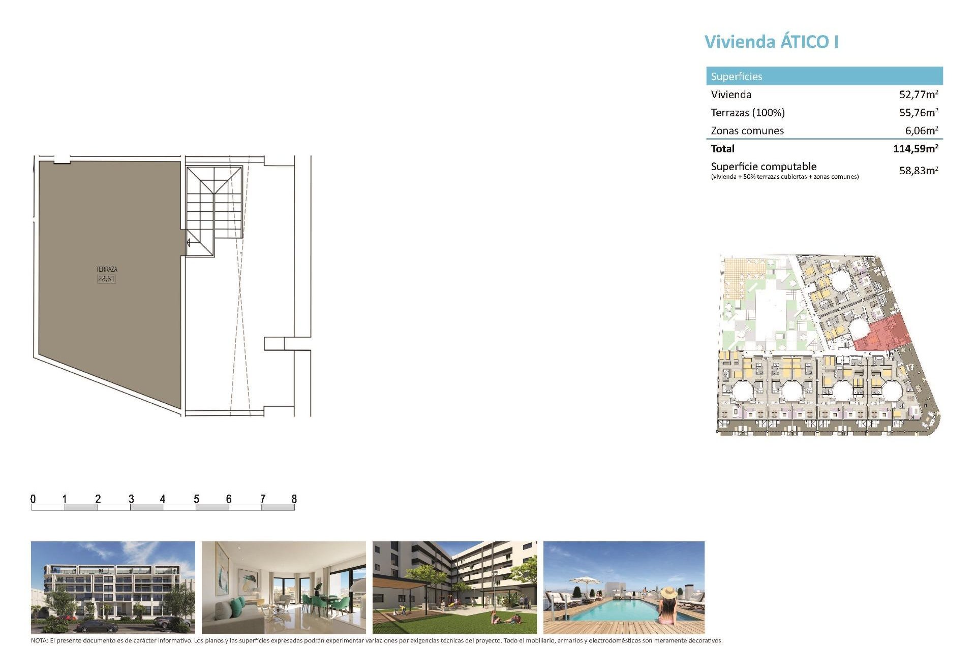 Nybyggnation - Takvåning -
Alicante - La Florida