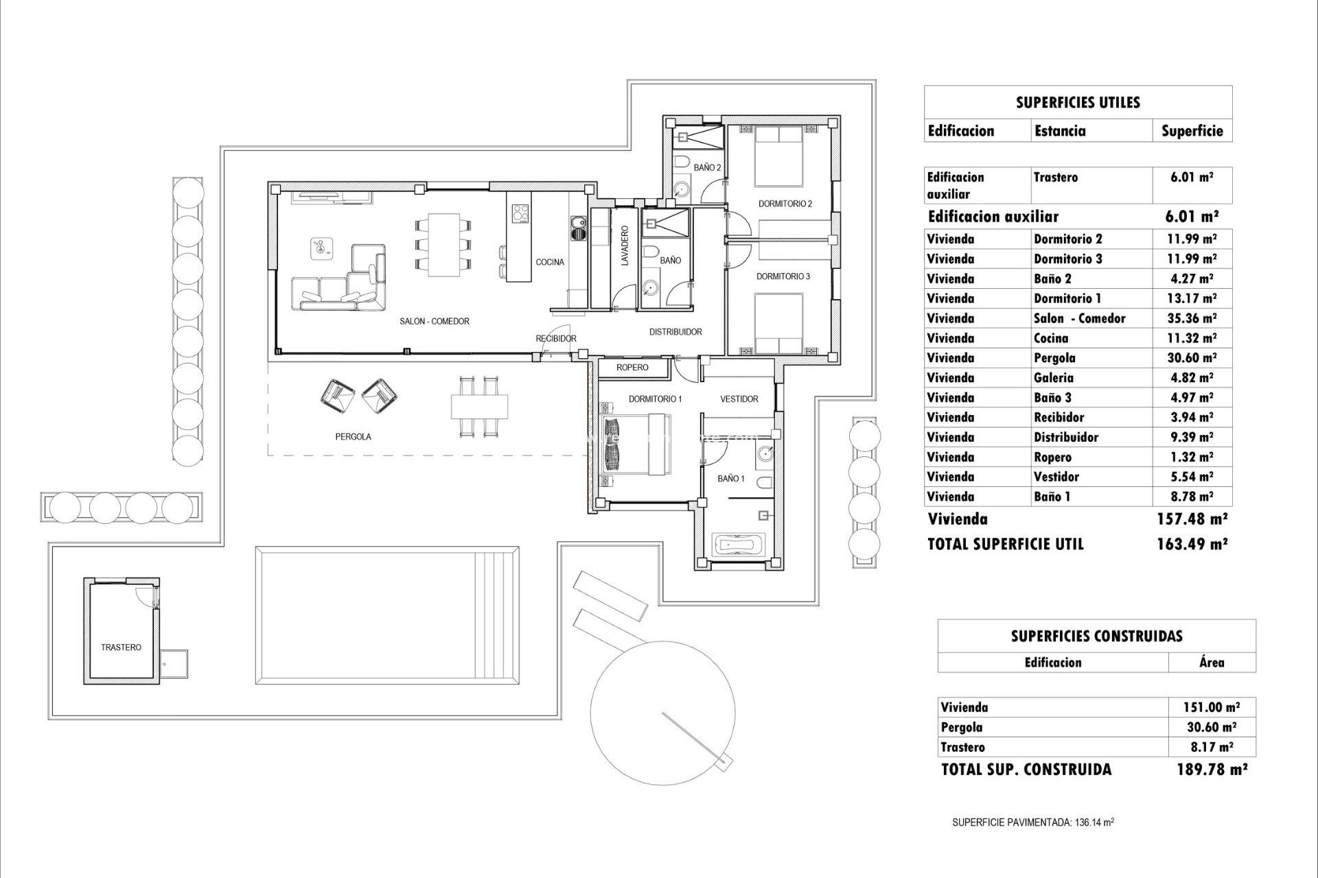 Nybyggnation - Villa -
Aspe - Poligono 19