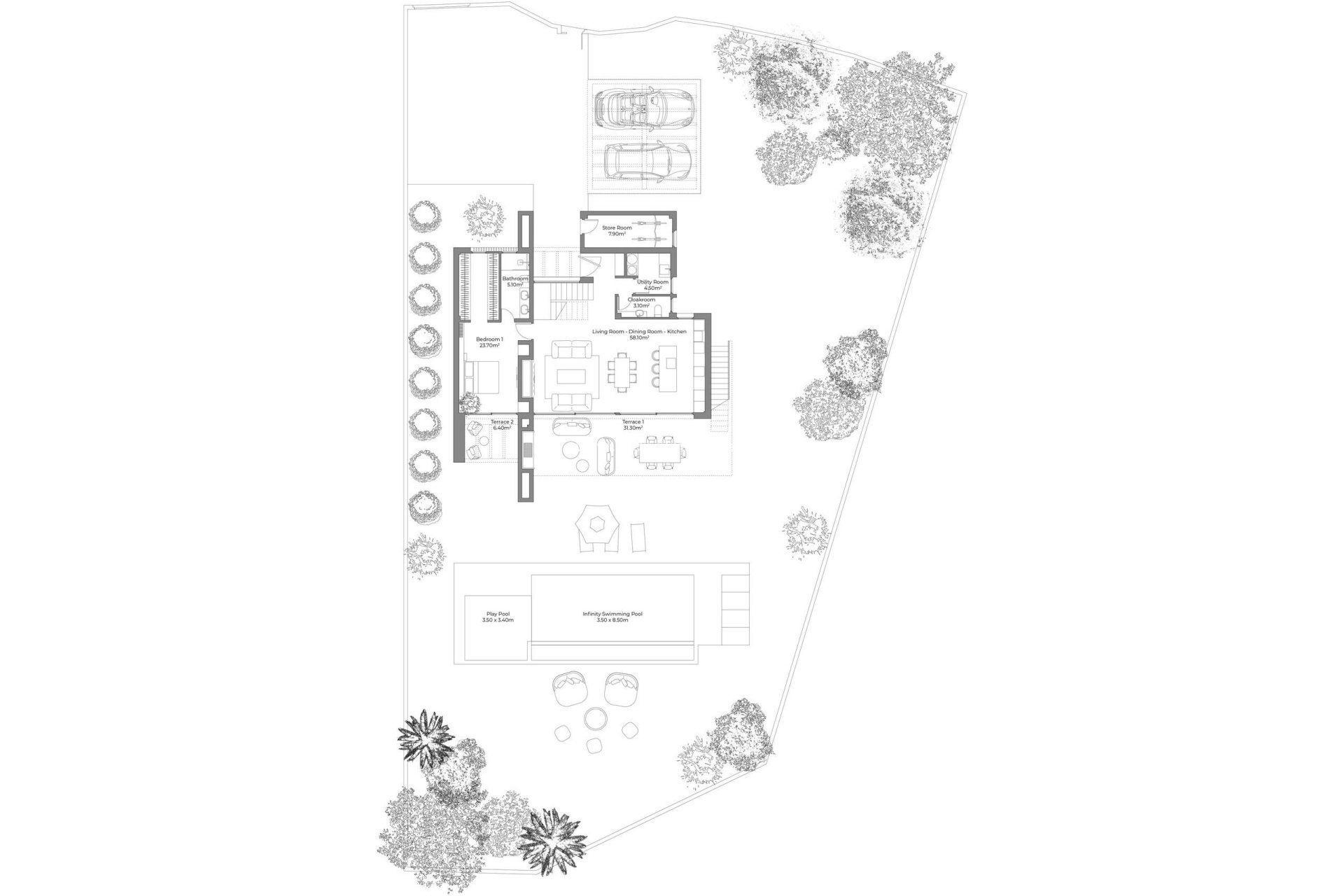 Nybyggnation - Villa -
Cuevas Del Almanzora - Desert Springs Golf Club