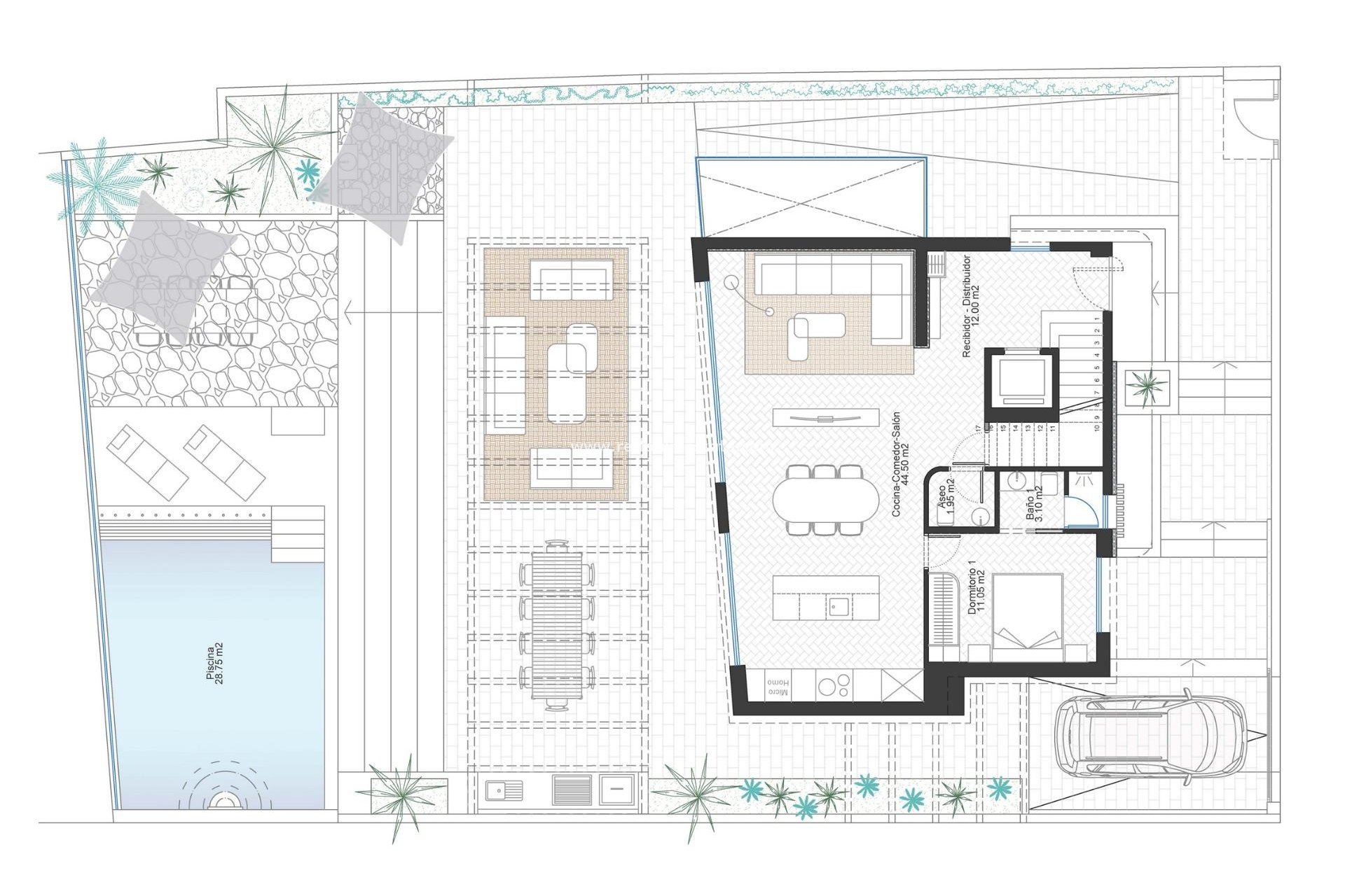 Nybyggnation - Villa -
La Manga - Cala Flores
