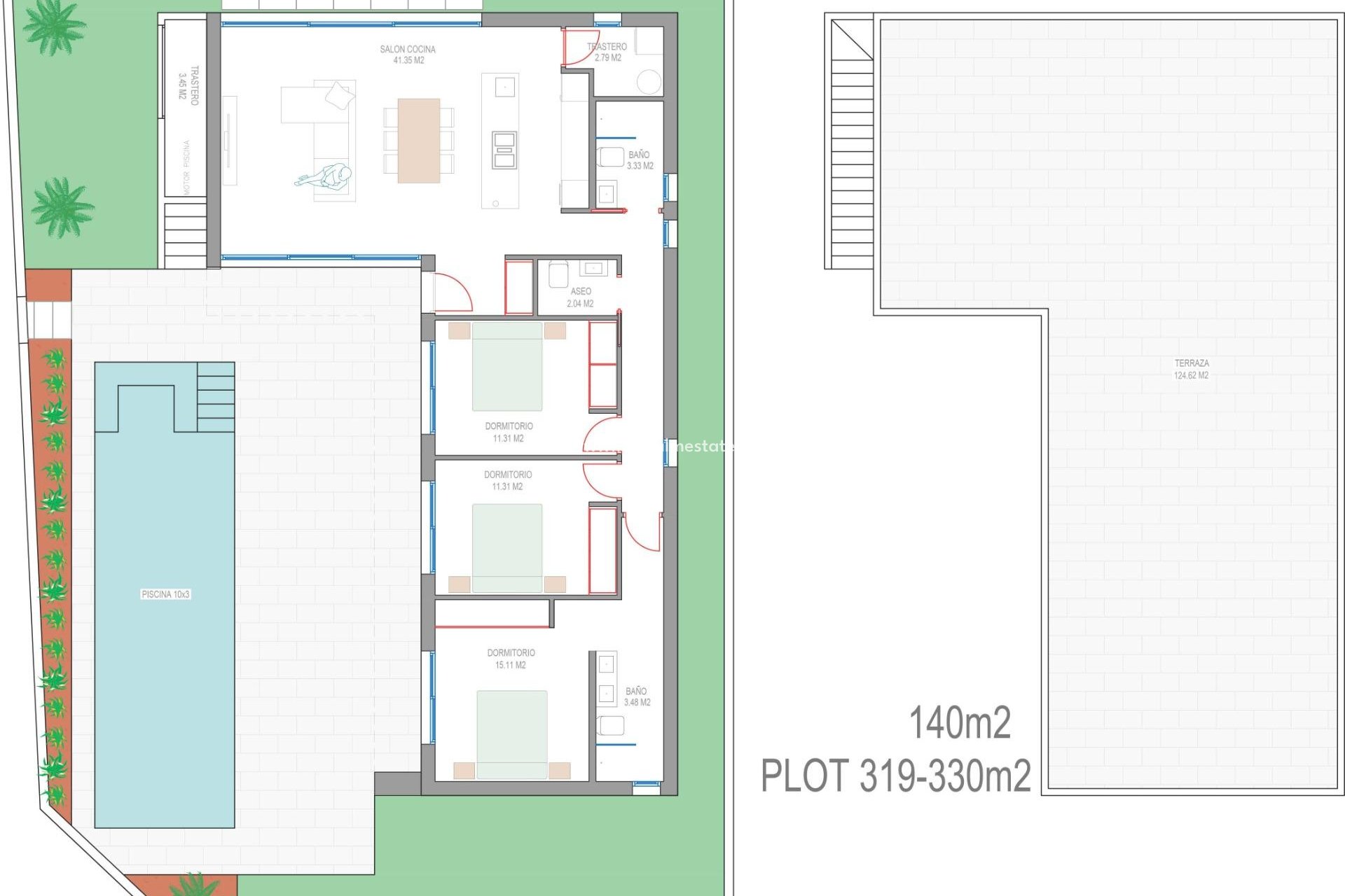 Nybyggnation - Villa -
San Javier - Parque del doce