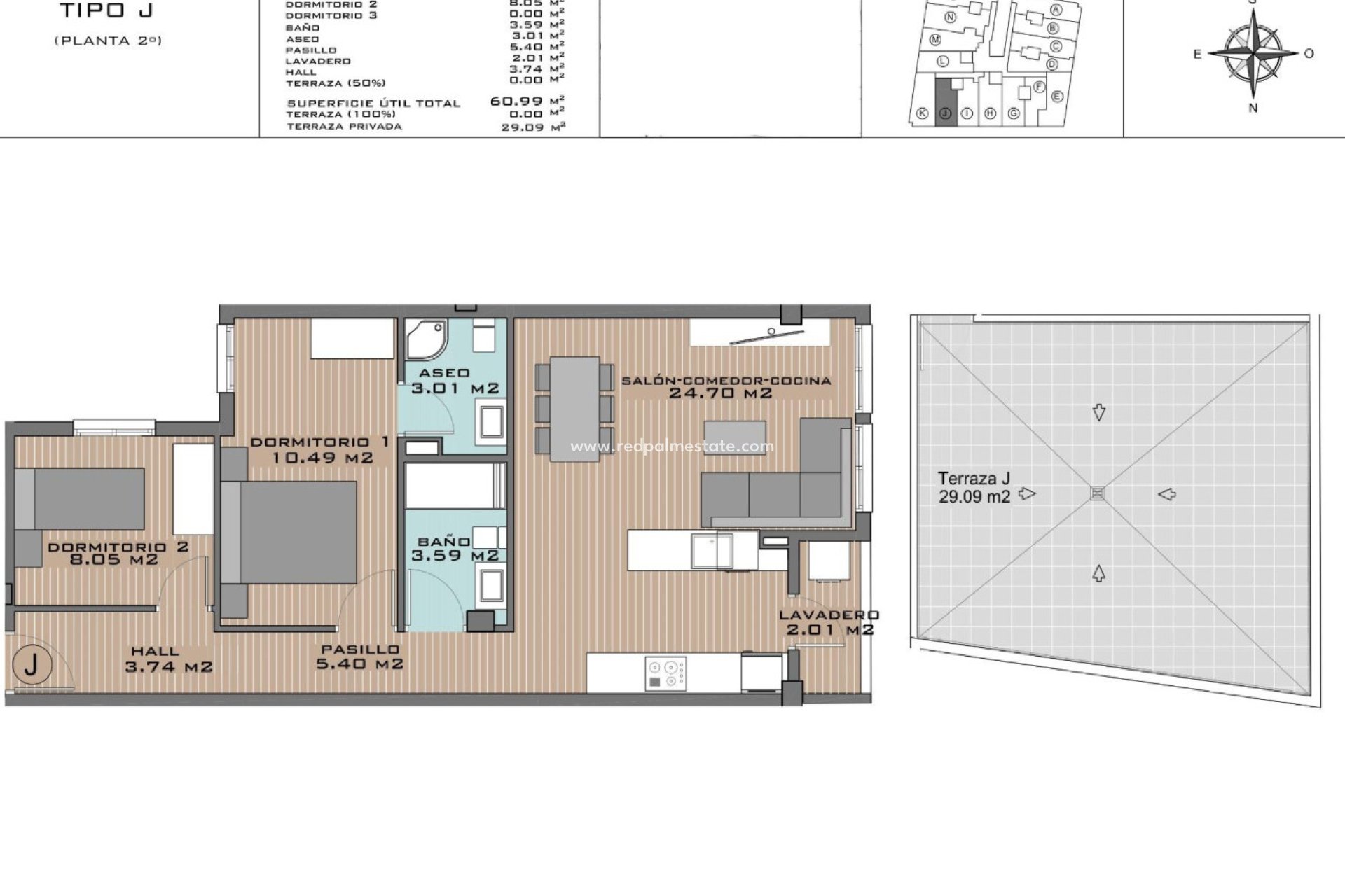 Obra nueva - Apartamento Ático -
Algorfa - Pueblo