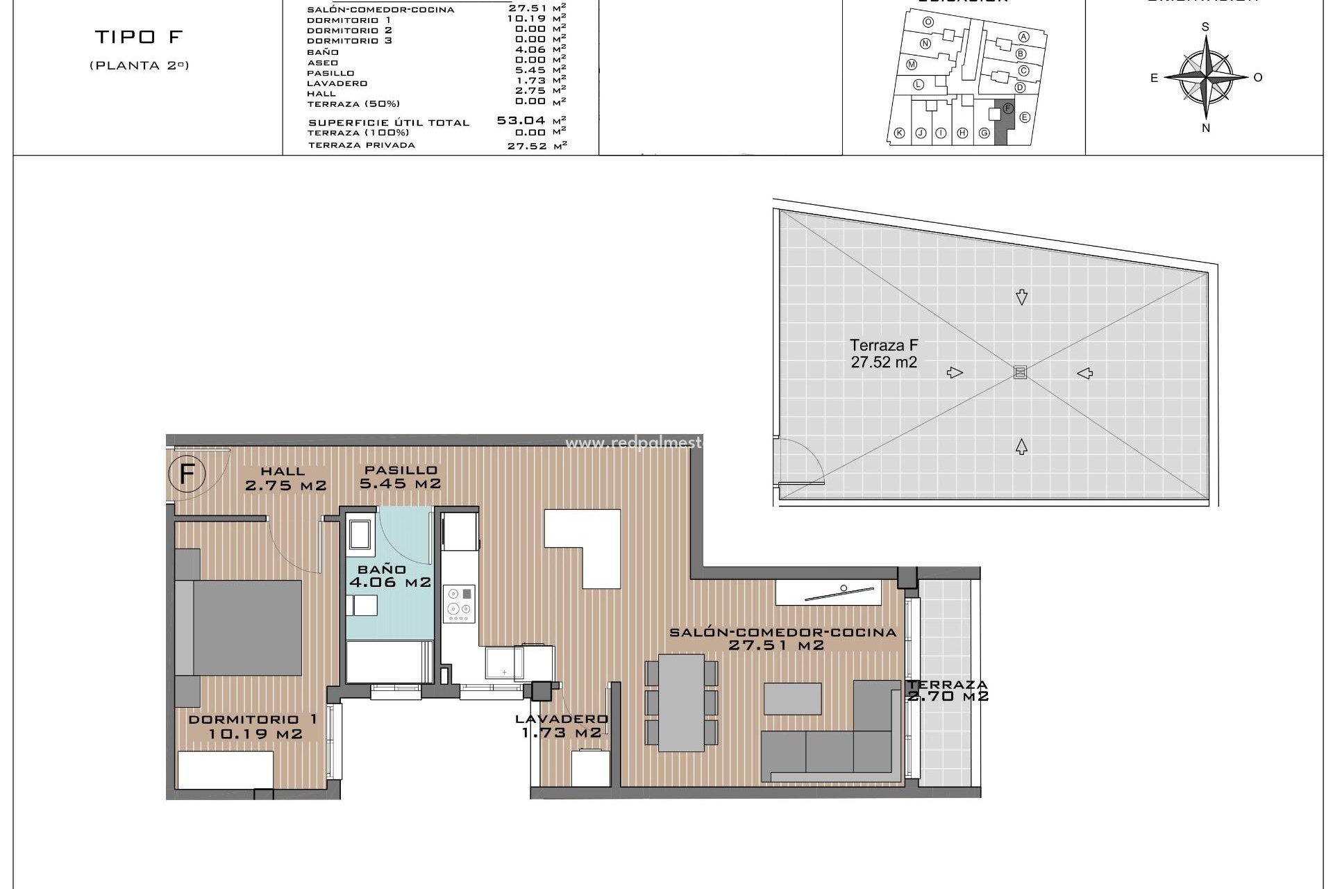 Obra nueva - Apartamento Ático -
Algorfa - Pueblo