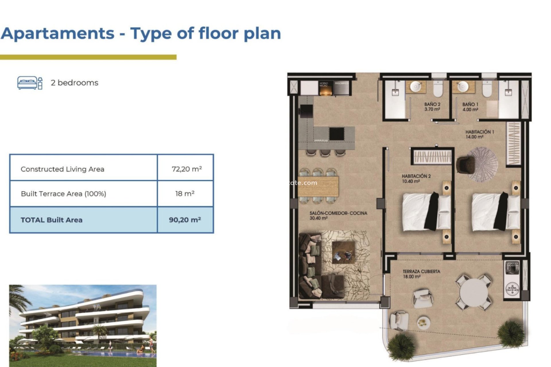 Obra nueva - Apartamento Ático -
Orihuela Costa - Punta Prima