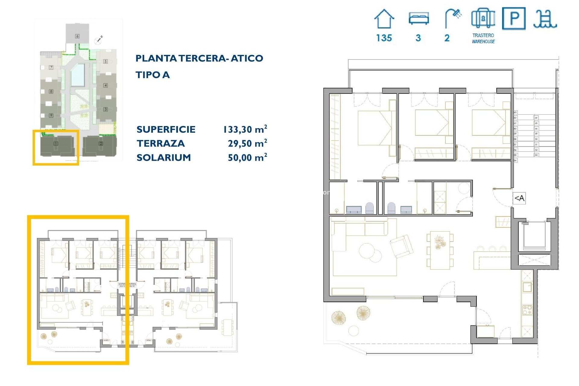 Obra nueva - Apartamento Ático -
San Pedro del Pinatar - Pueblo