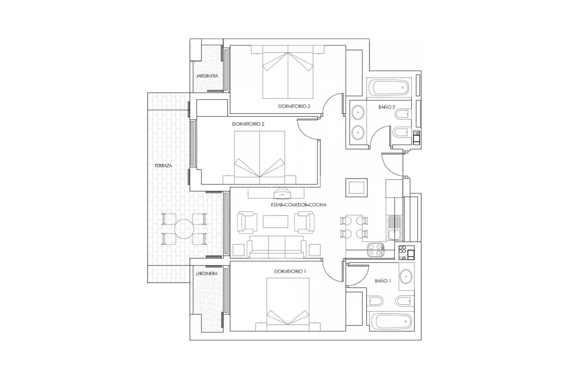 Obra nueva - Apartamento -
Vera Playa - Puerto del Rey