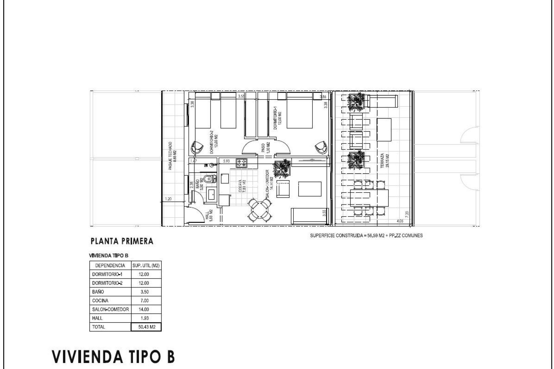 Obra nueva - Apartamento -
Vera Playa