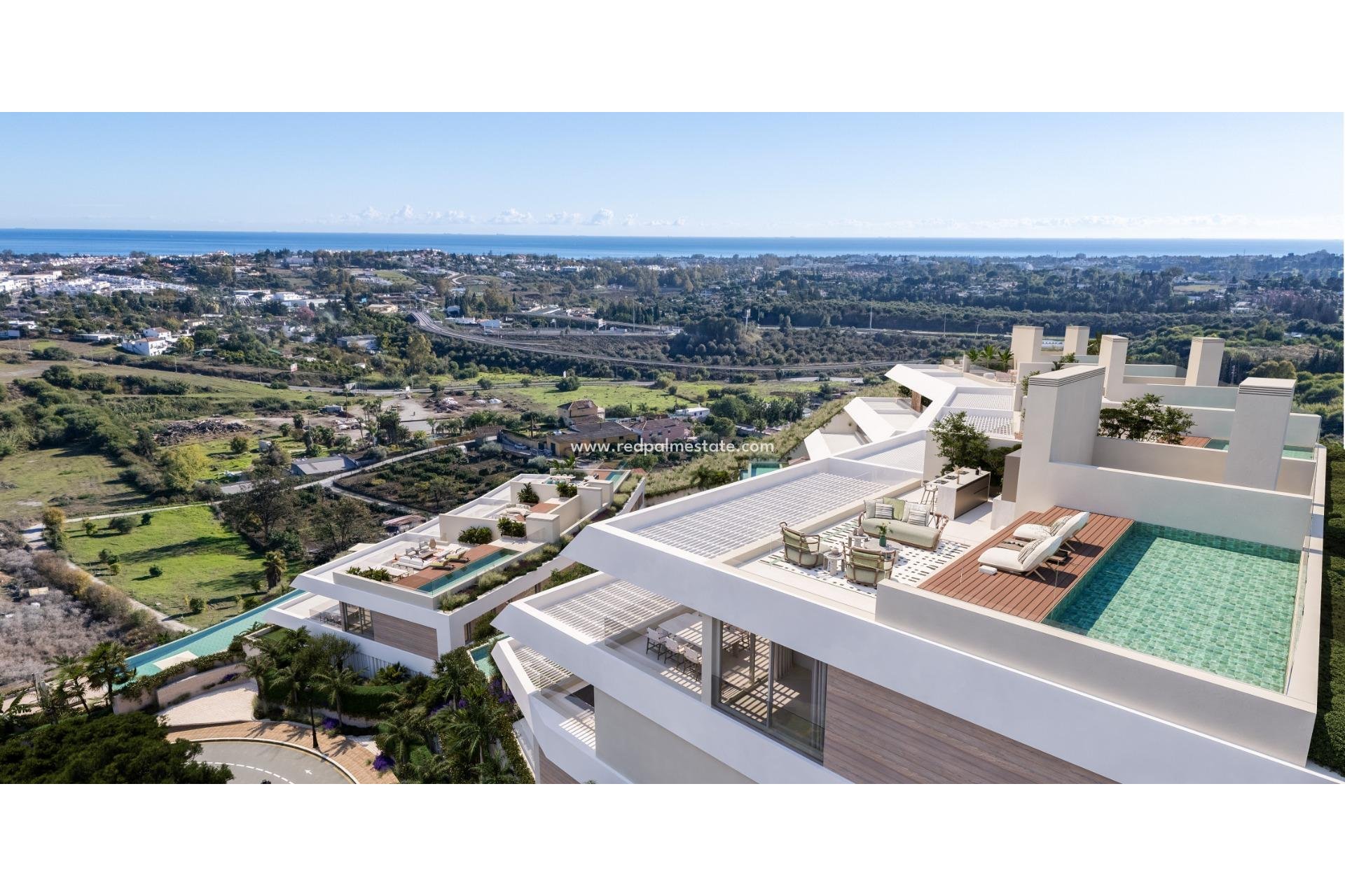 Obra nueva - Apartmentos -
Benahavís - Urb. Puerto del Almendro