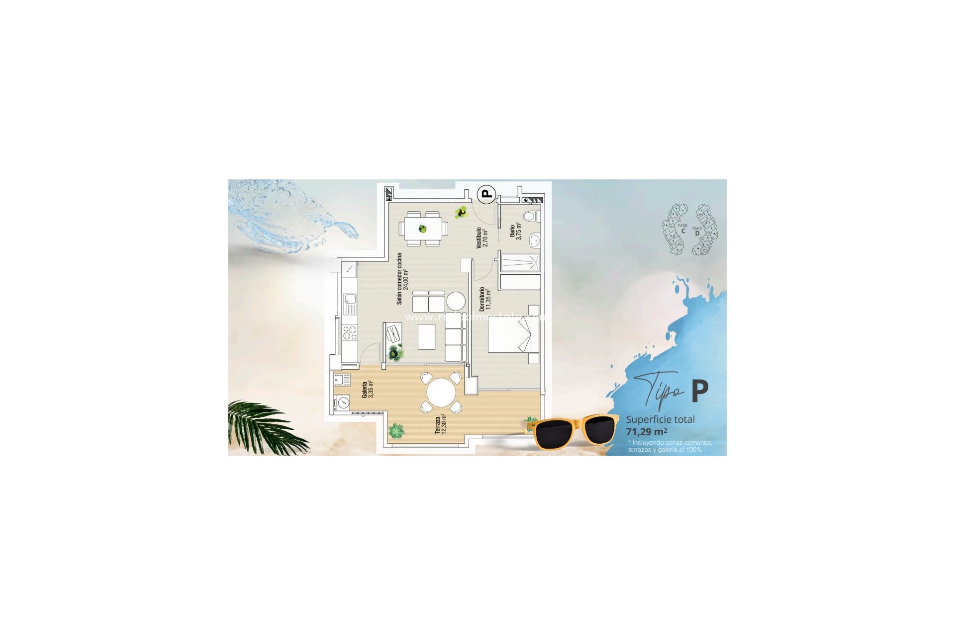 Obra nueva - Apartmentos -
La Manga del Mar Menor