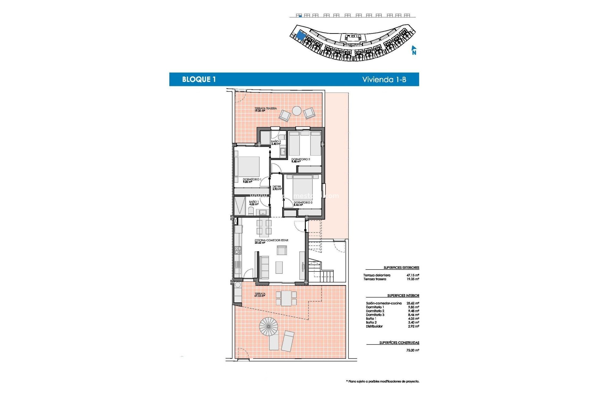 Obra nueva - Bungalow -
Pilar de la Horadada - Lo romero golf
