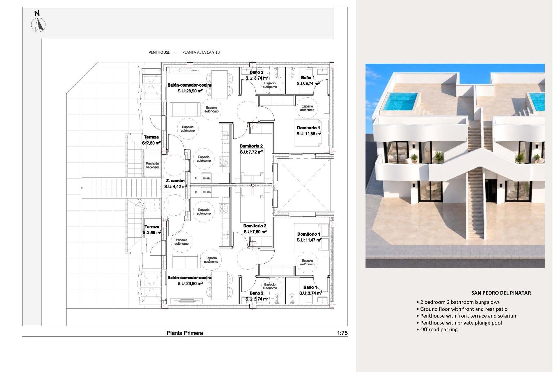 Obra nueva - Bungalow -
San Pedro del Pinatar - Los Peñascos