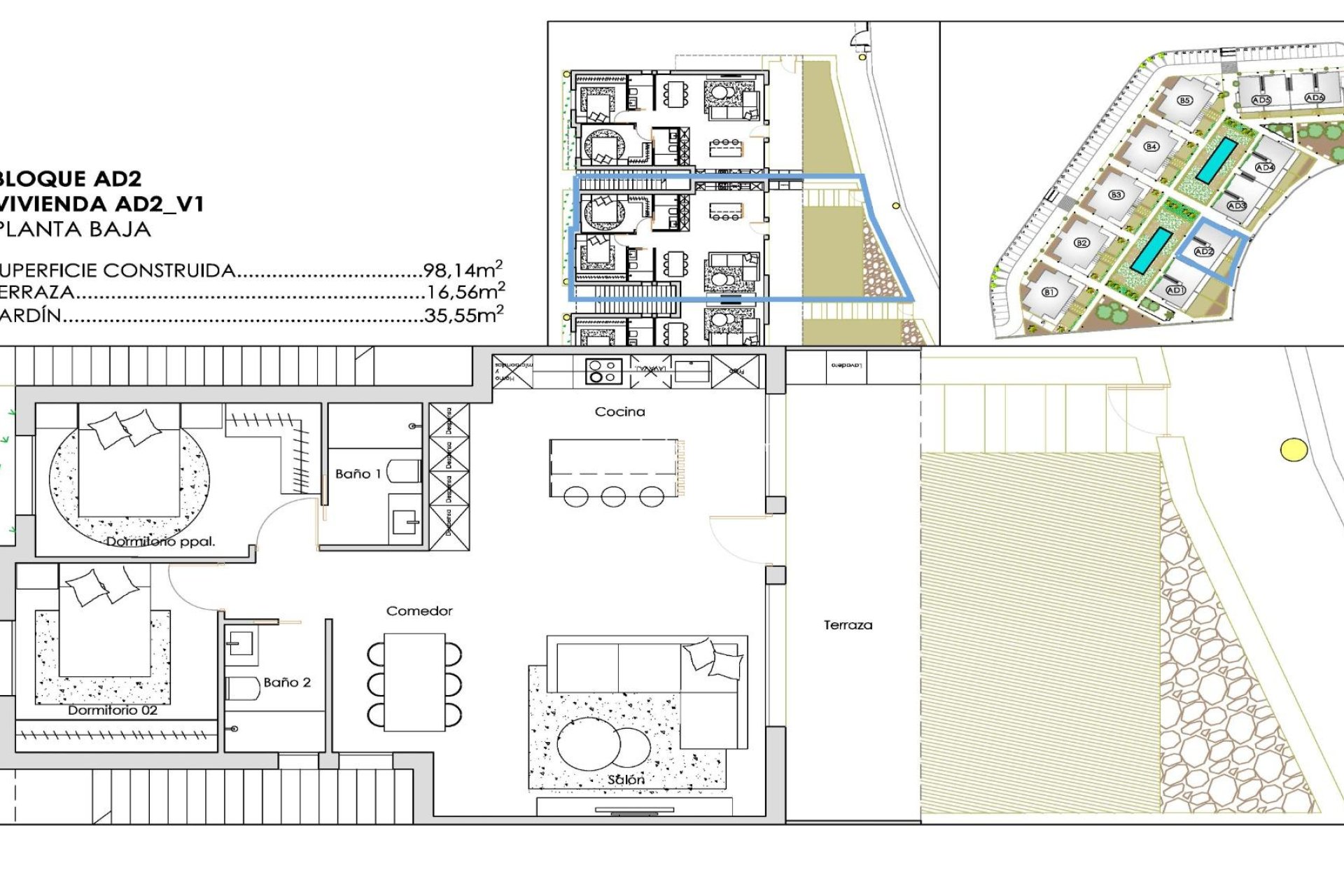 Obra nueva - Bungalow -
Torre Pacheco - Santa Rosalia