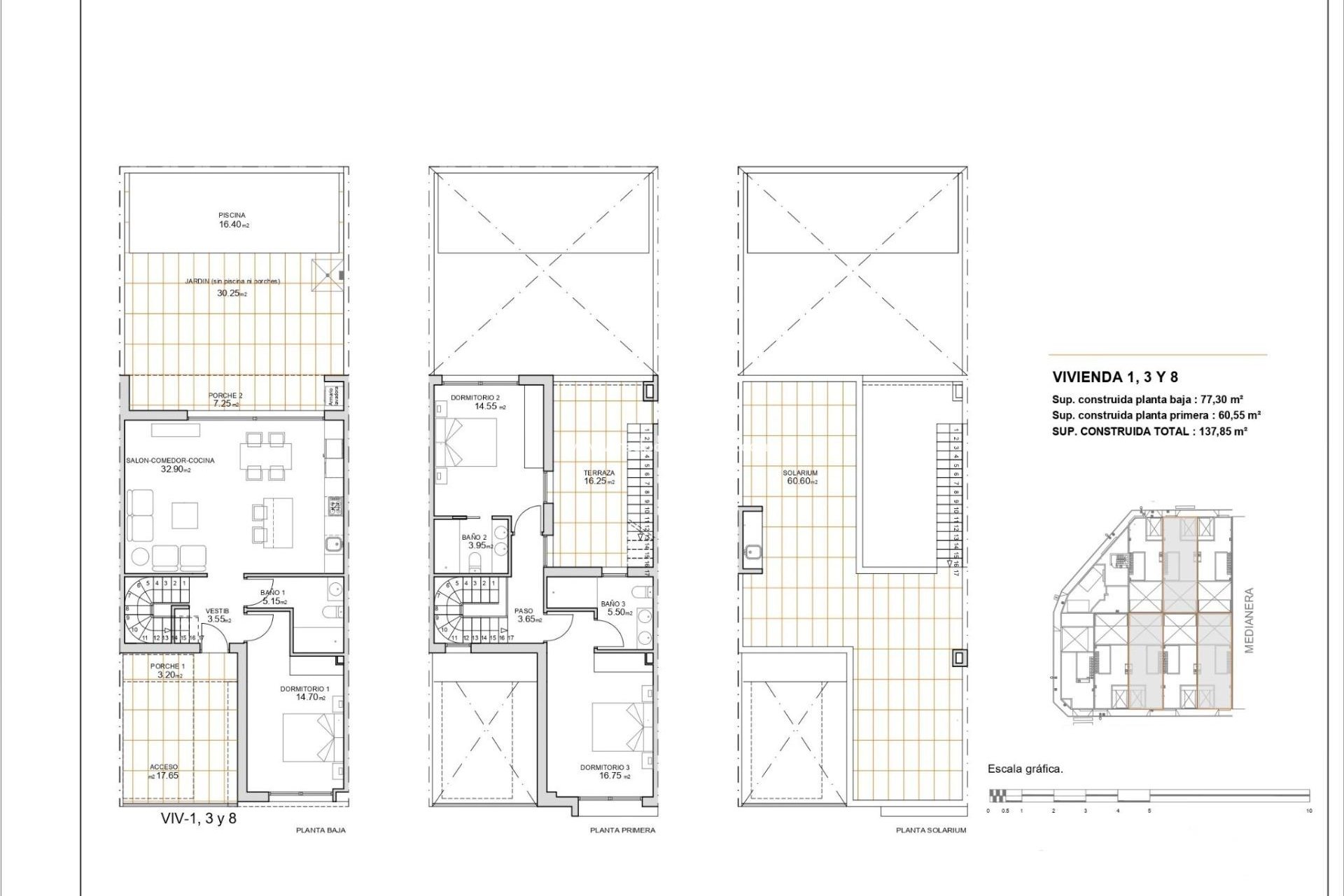 Obra nueva - Casa Adosada -
San Javier - pueblo