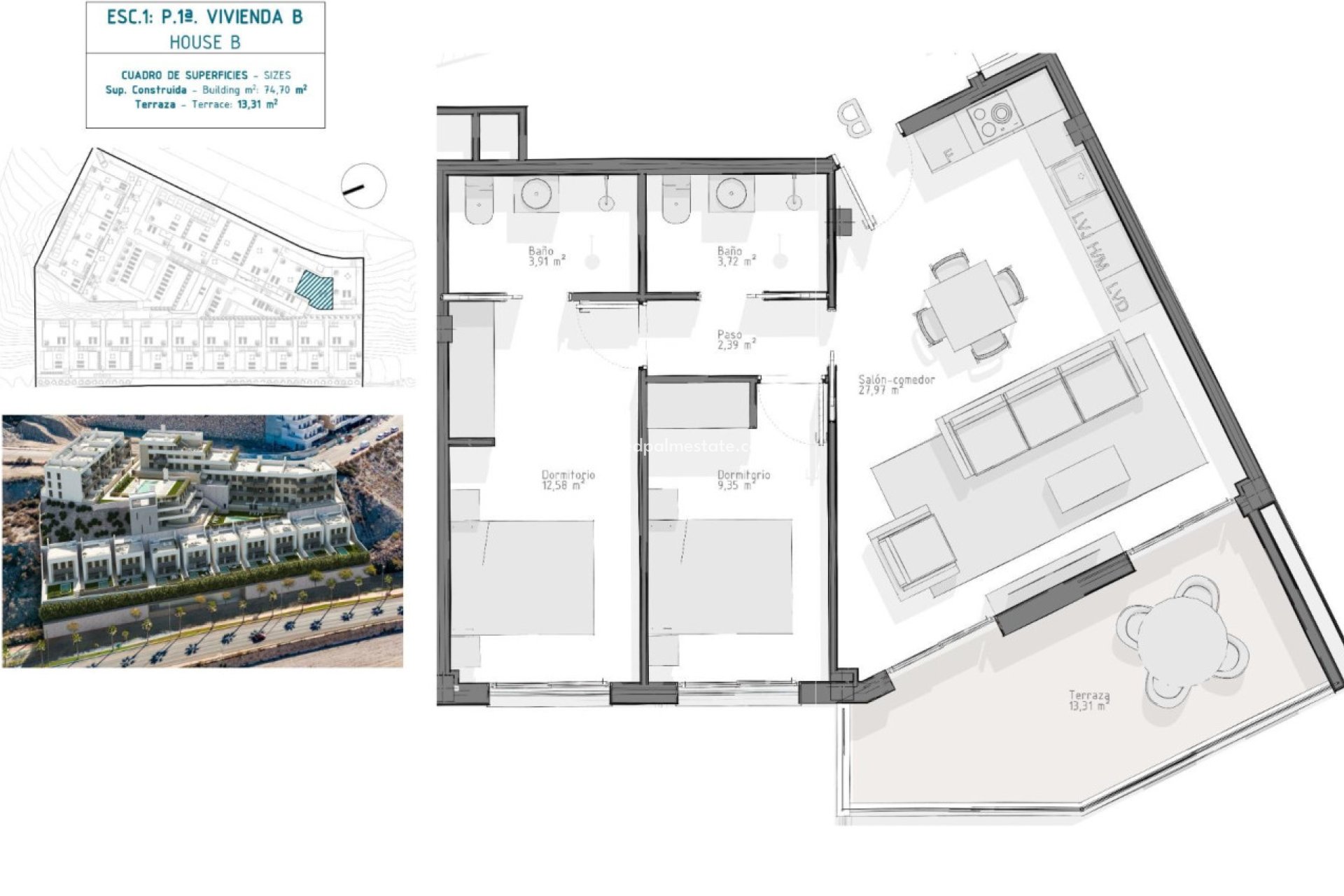 Obra nueva - Departamento -
Aguilas - El Hornillo