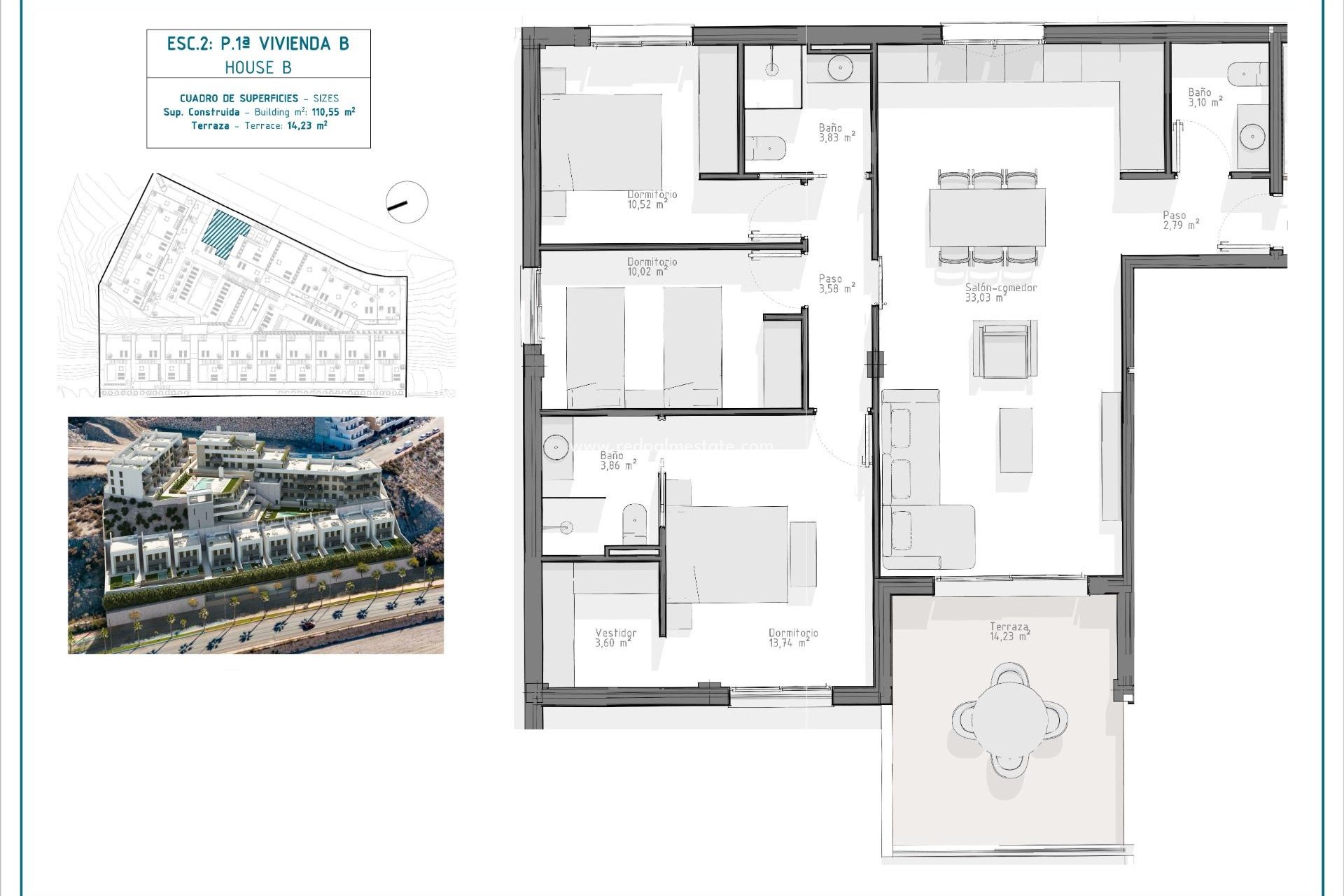 Obra nueva - Departamento -
Aguilas - El Hornillo