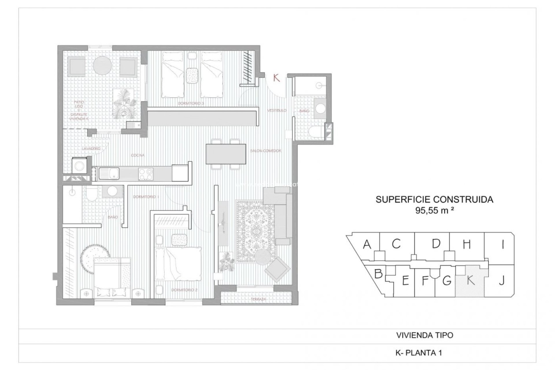 Obra nueva - Departamento -
Alcantarilla - pueblo