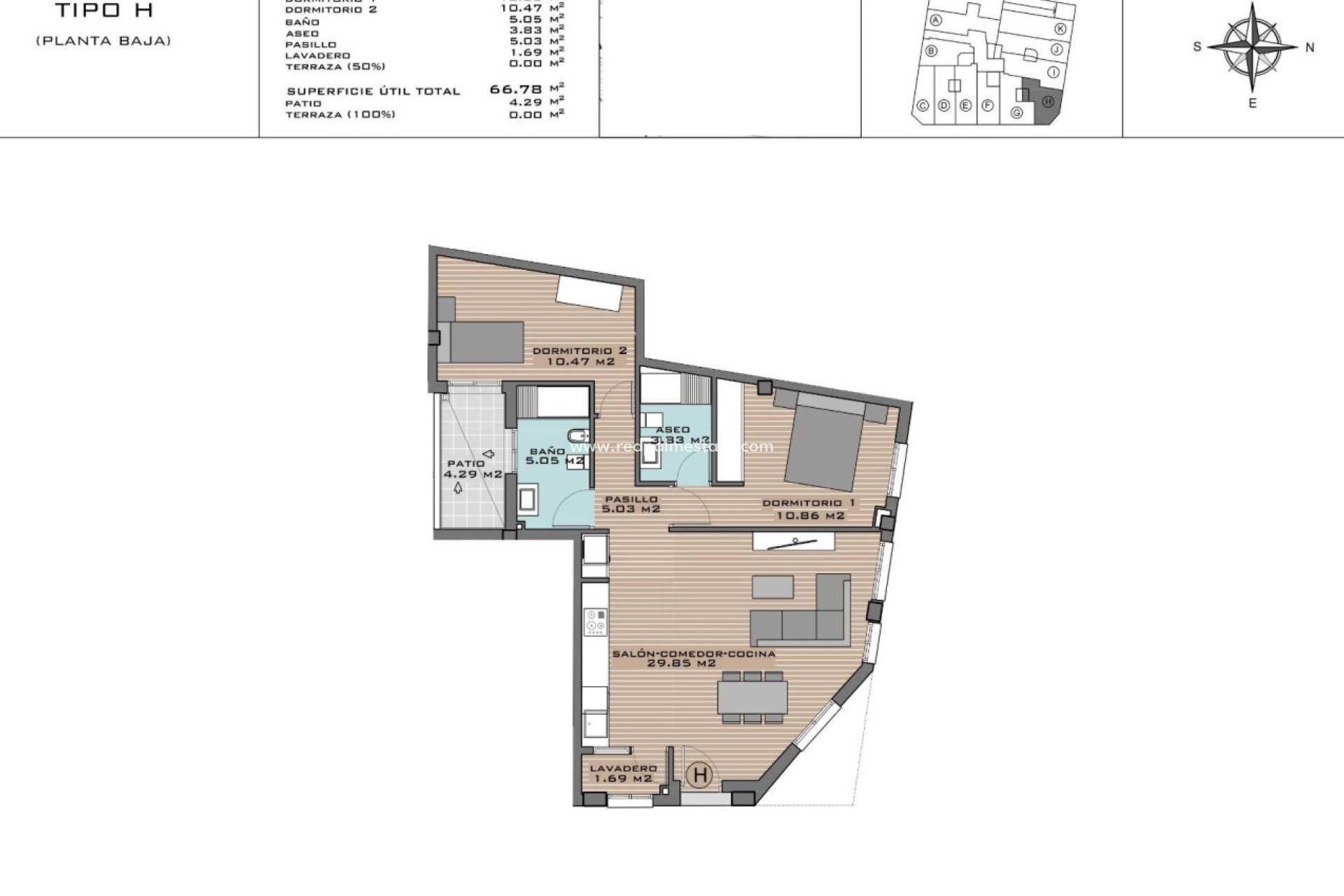 Obra nueva - Departamento -
Algorfa - Pueblo