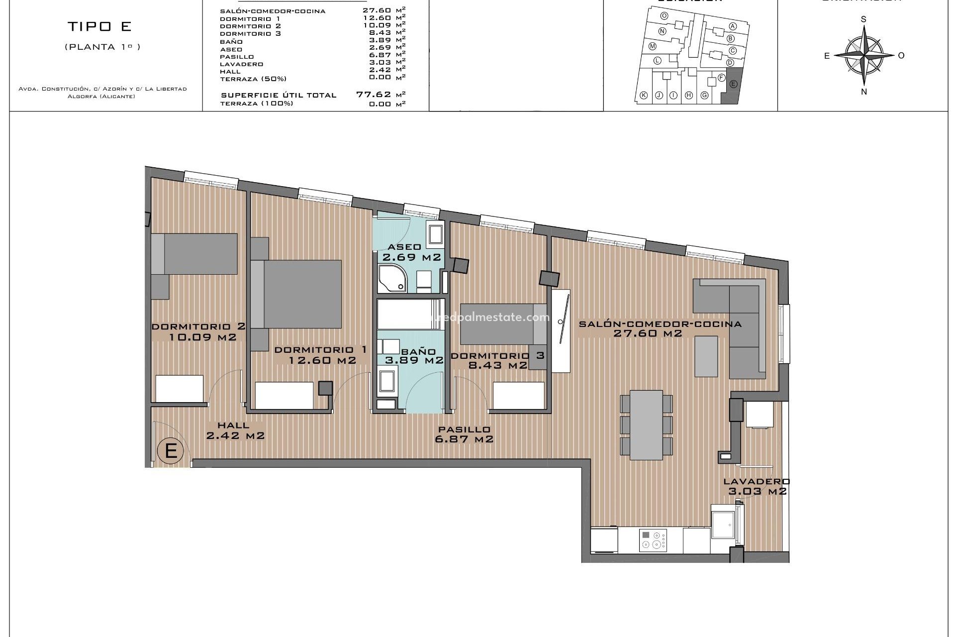 Obra nueva - Departamento -
Algorfa - Pueblo