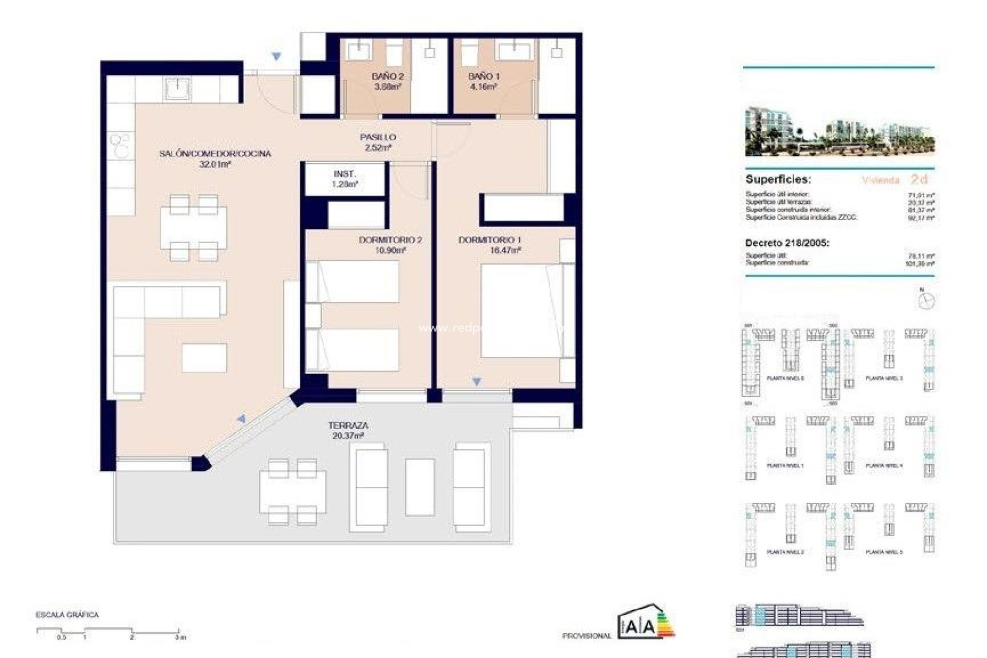 Obra nueva - Departamento -
Almerimar - 1ª Linea De Playa