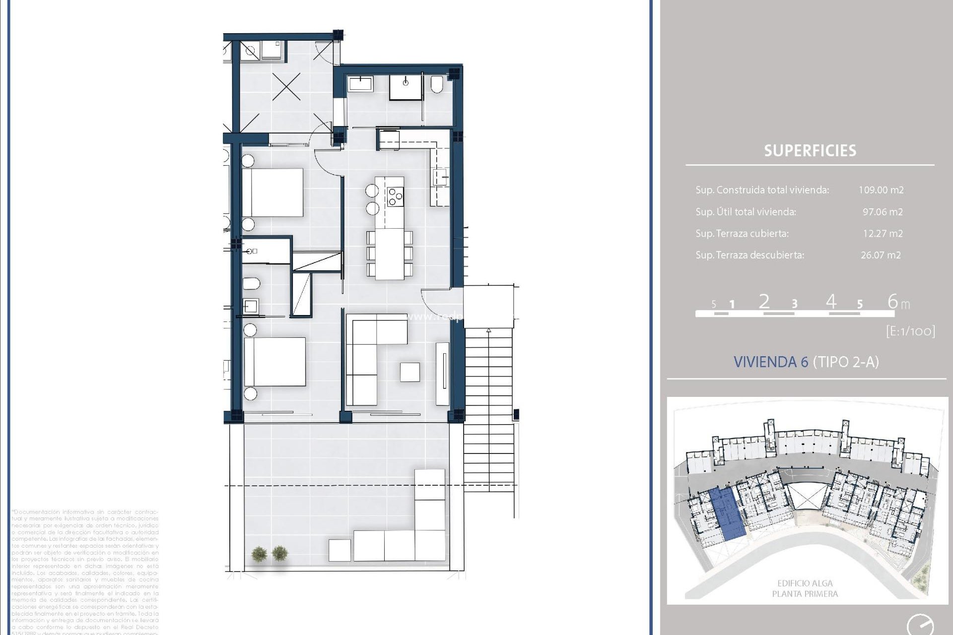 Obra nueva - Departamento -
Arenal d´en Castell - pueblo