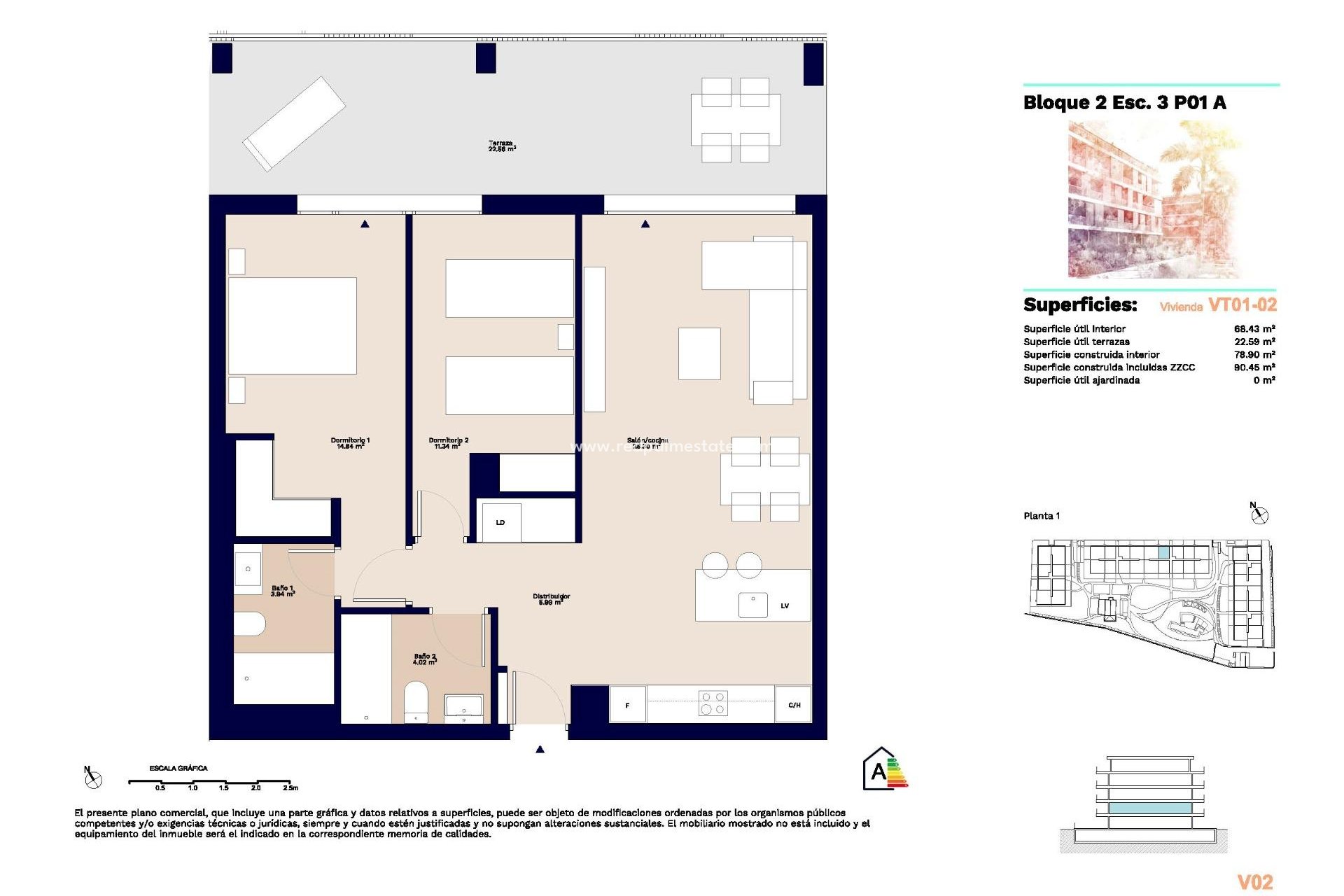 Obra nueva - Departamento -
Denia - Puerto