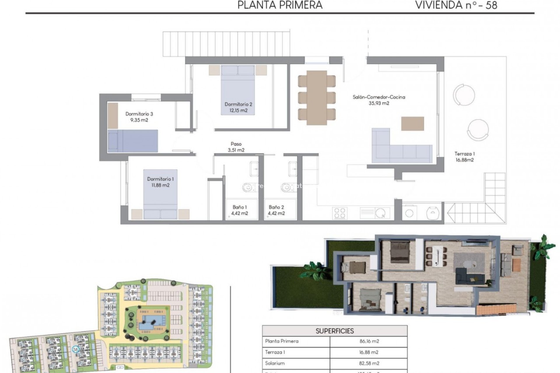 Obra nueva - Departamento -
Finestrat