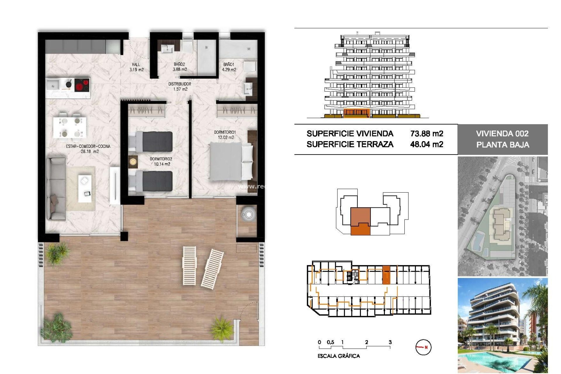 Obra nueva - Departamento -
Guardamar del Segura - Puerto