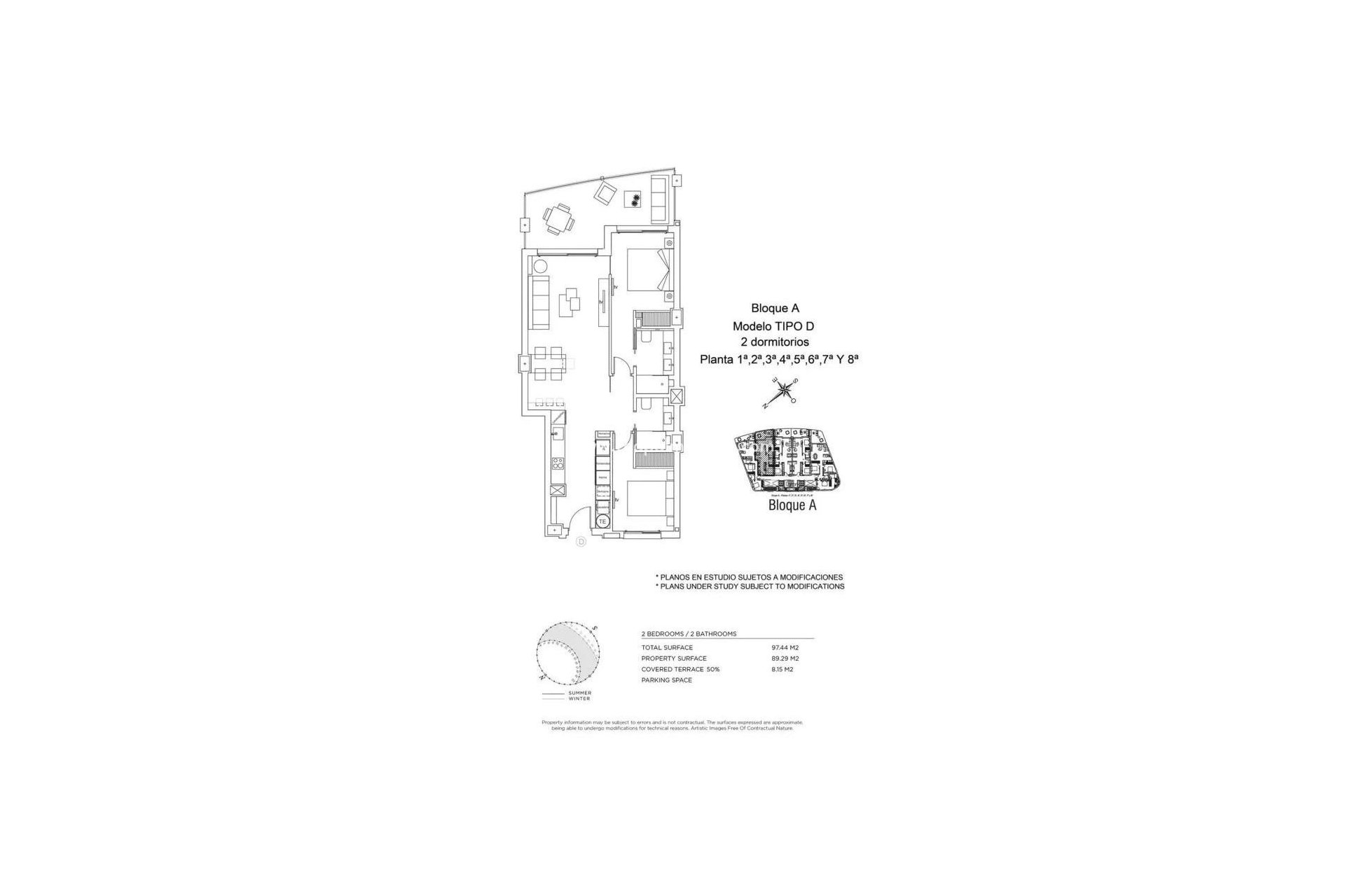 Obra nueva - Departamento -
La Manga - 1ª Linea Del Mar Mediterraneo