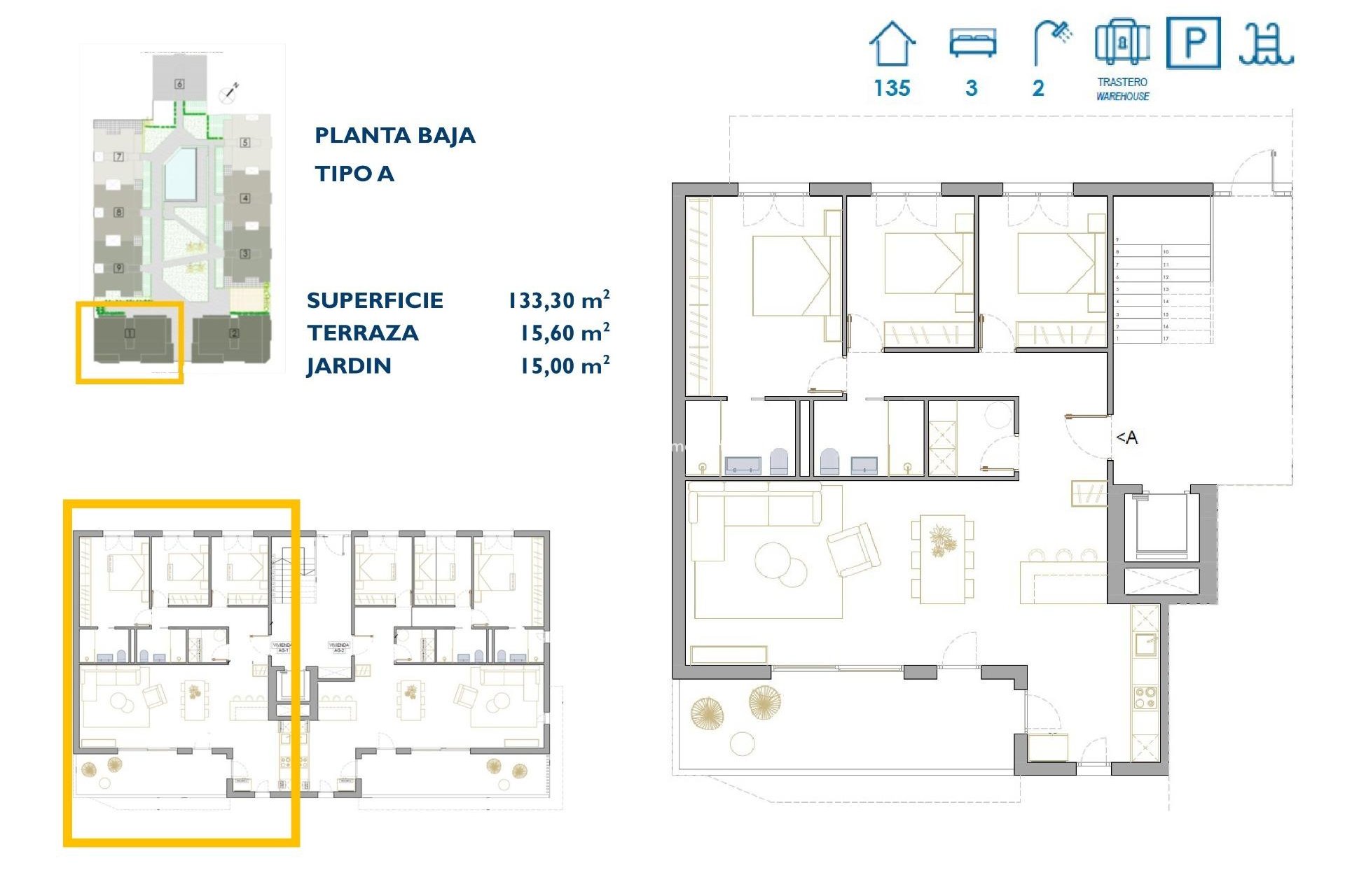 Obra nueva - Departamento -
San Pedro del Pinatar - Pueblo