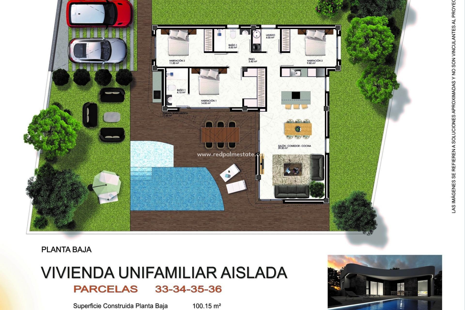 Obra nueva - Villa independiente -
Montesinos - La Herada