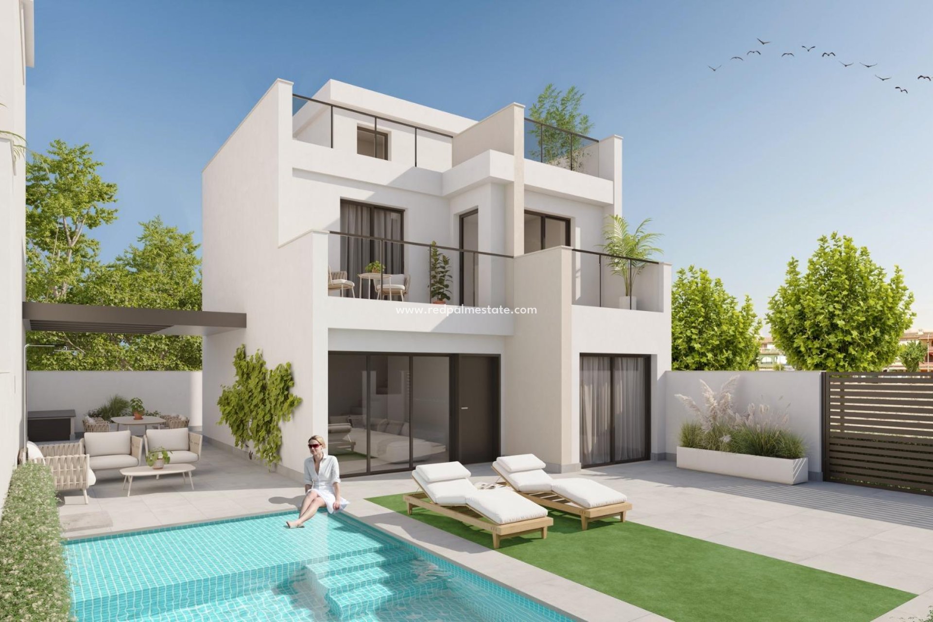 Obra nueva - Villa -
Los Alczares - Playa la Atascadera