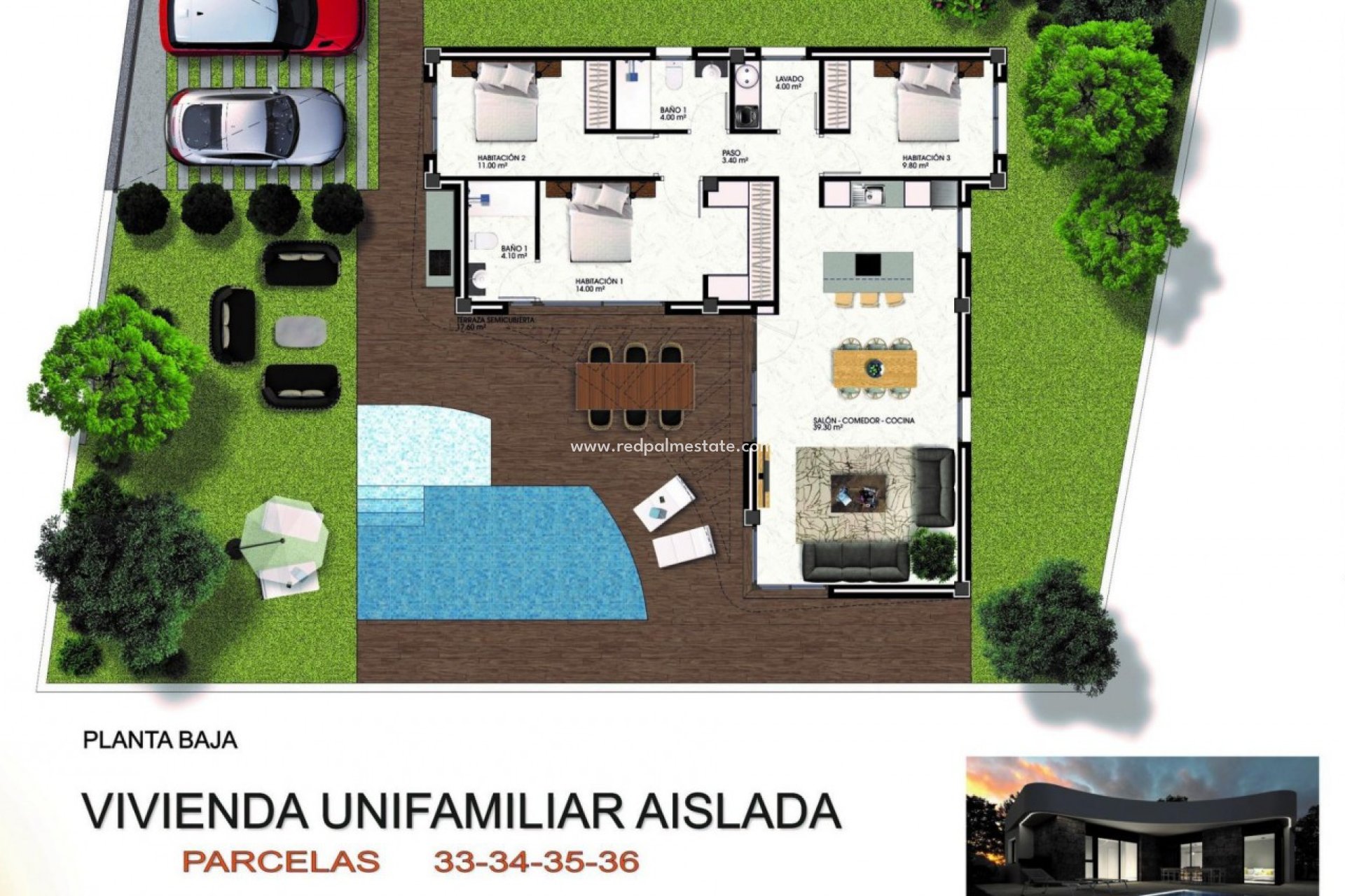 Obra nueva - Villa -
Montesinos - La Herada