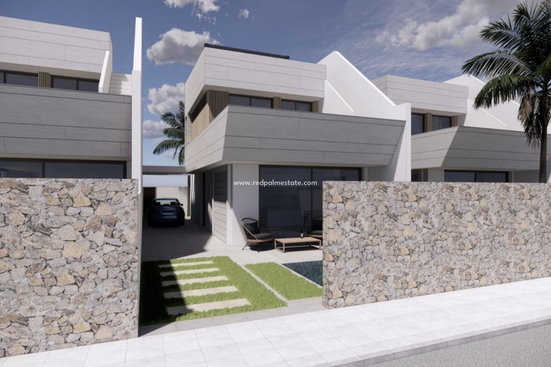 Obra nueva - Villa -
Santiago de la Ribera - Santiago De La Ribera
