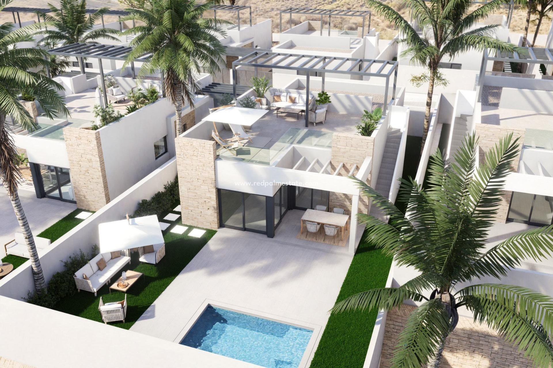 Obra nueva - Villa -
Vera Playa - Valle del Este Golf