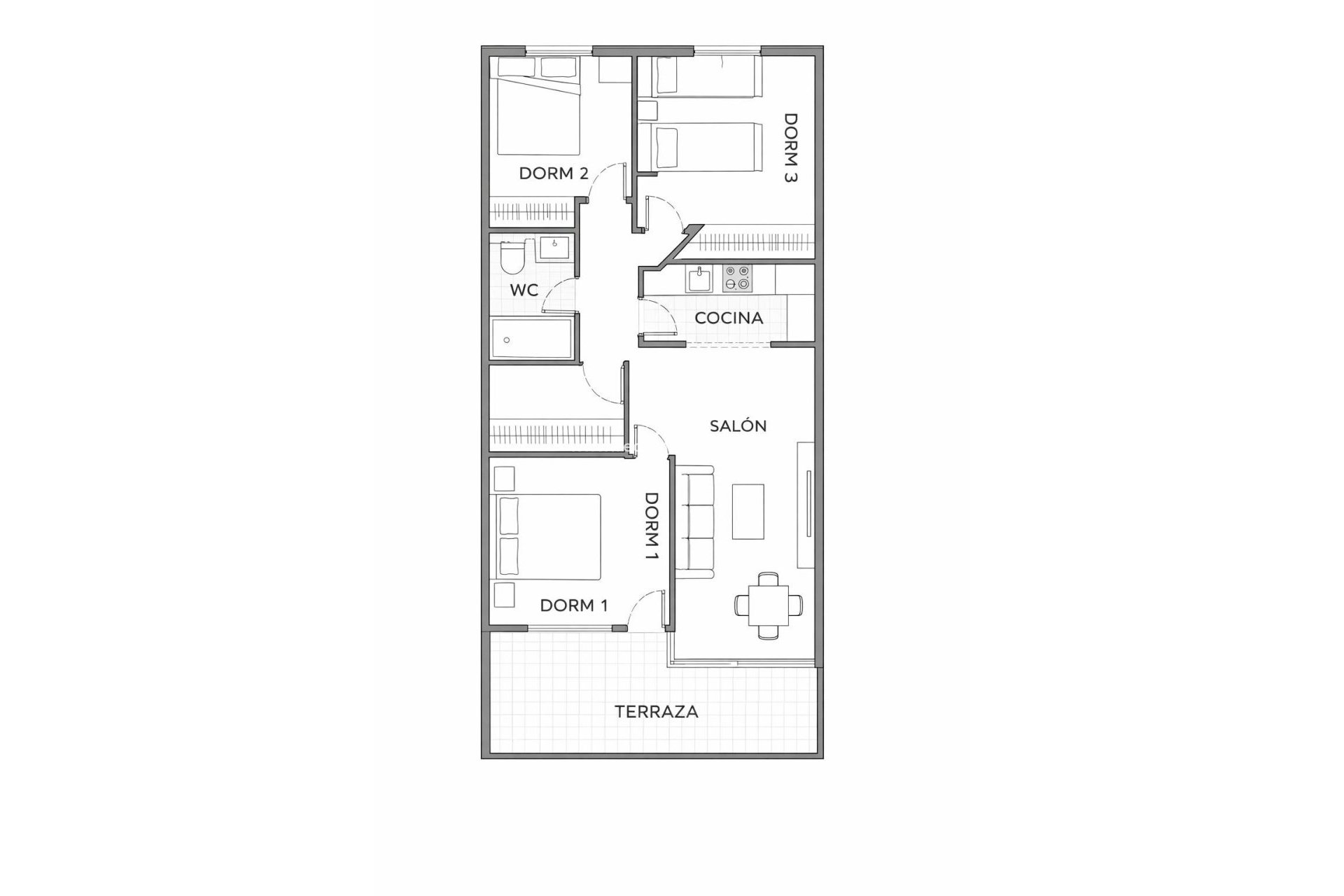 Resale - Apartment -
Orihuela Costa - Altos de Campoamor