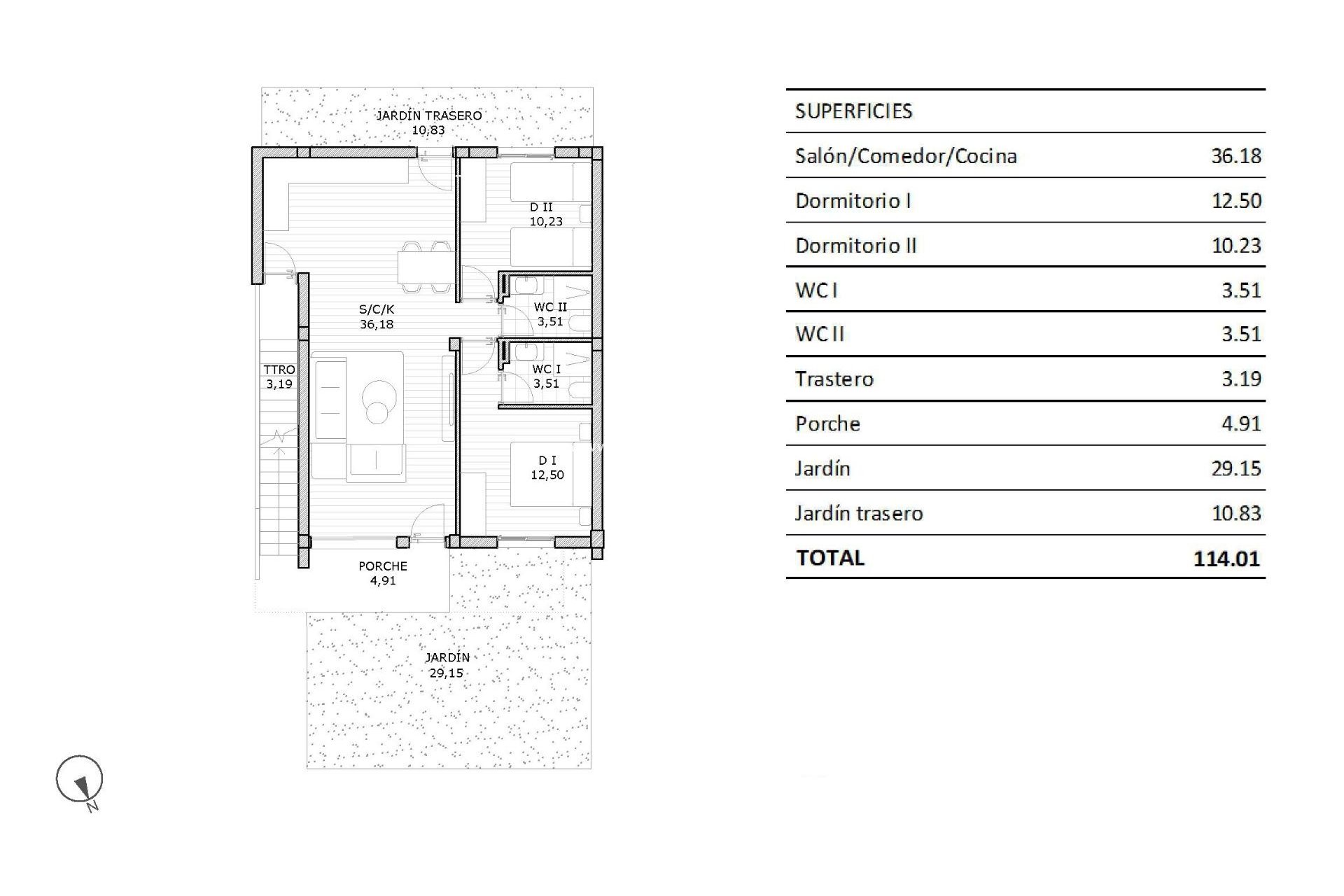 Resale - Bungalow -
San Miguel de Salinas - Pueblo