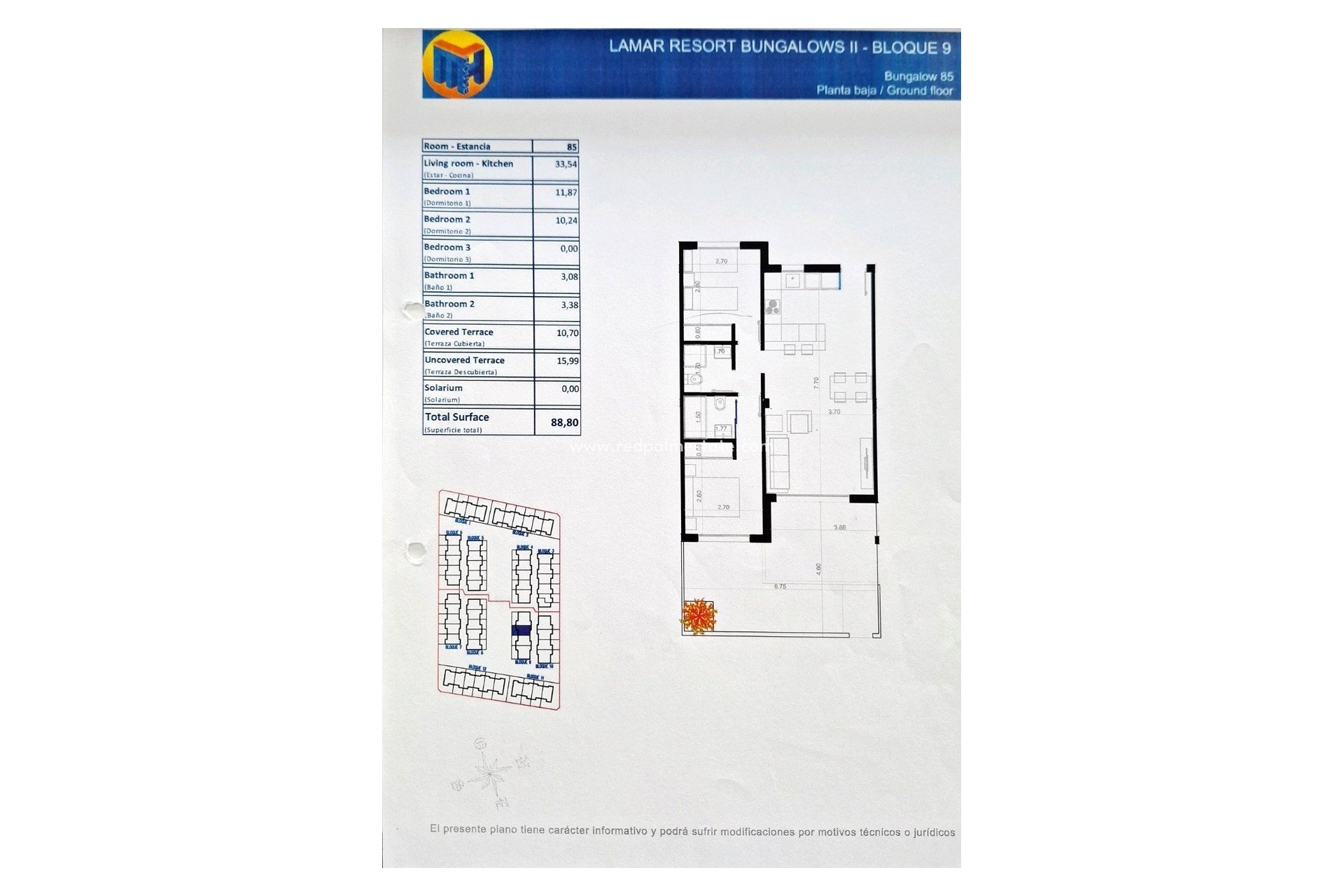 Reventa - Departamento -
Pilar de la Horadada - Costa Blanca