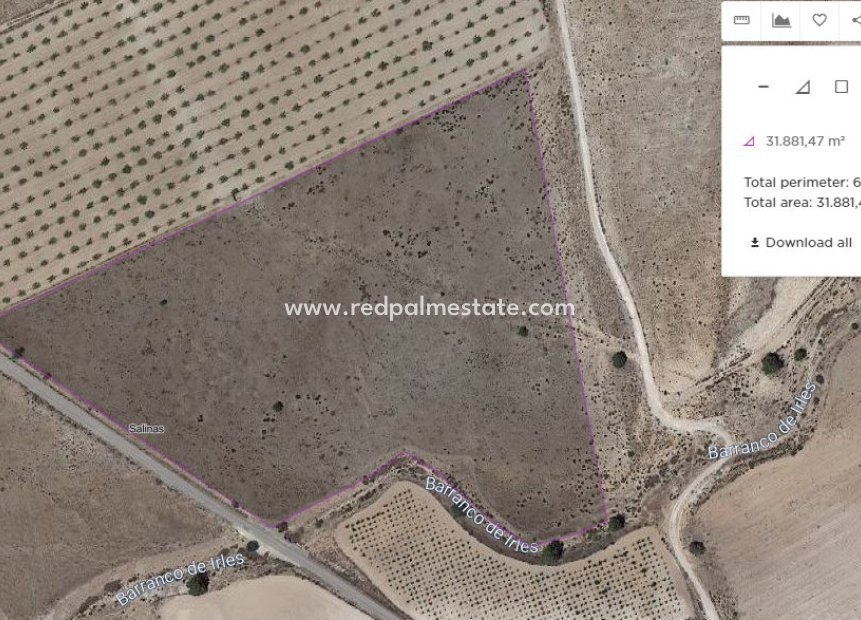 Revente - Parcelle -
Salinas - Inland