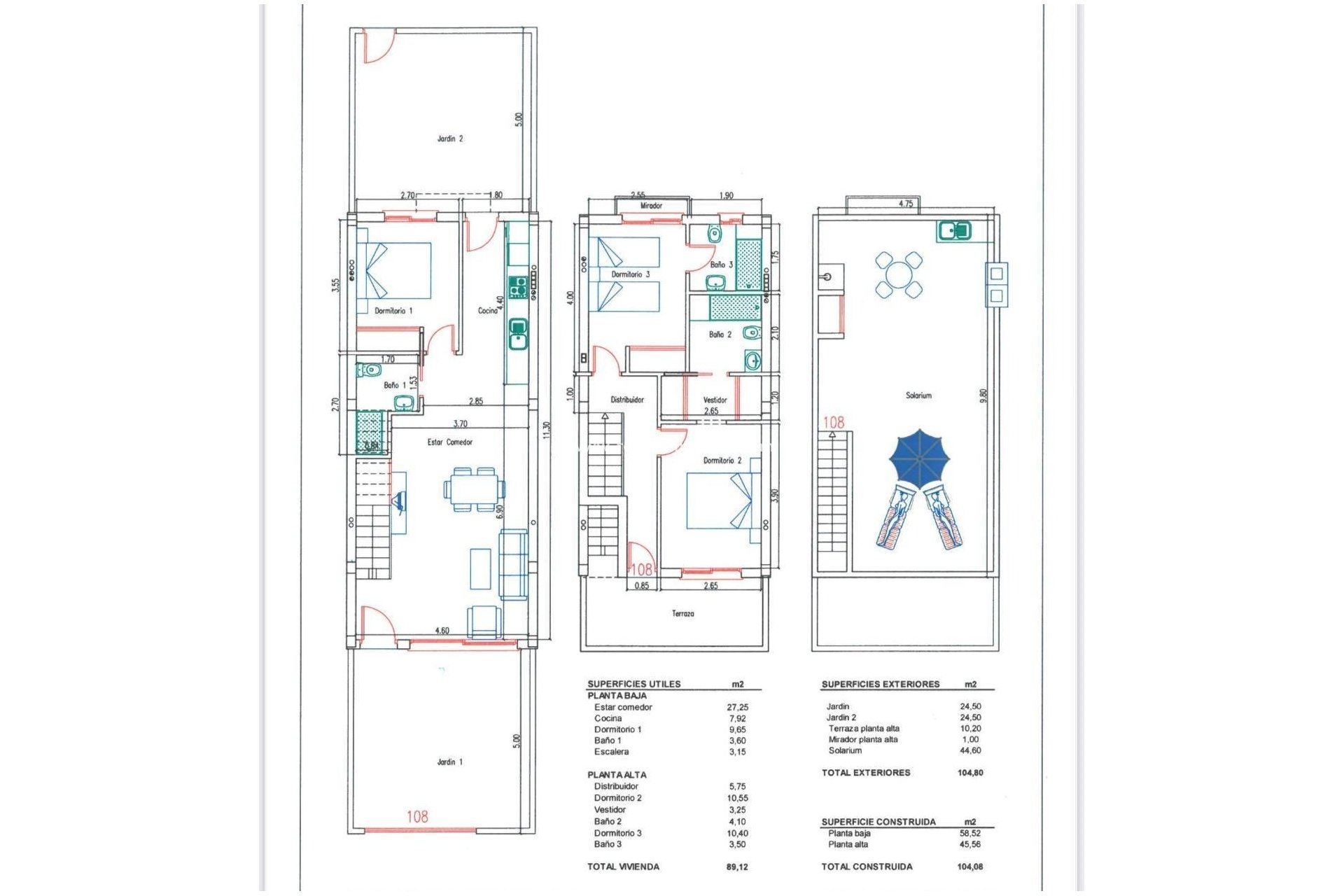 Videresalg - Rekkehus -
Pilar de la Horadada - Torre de la Horadada